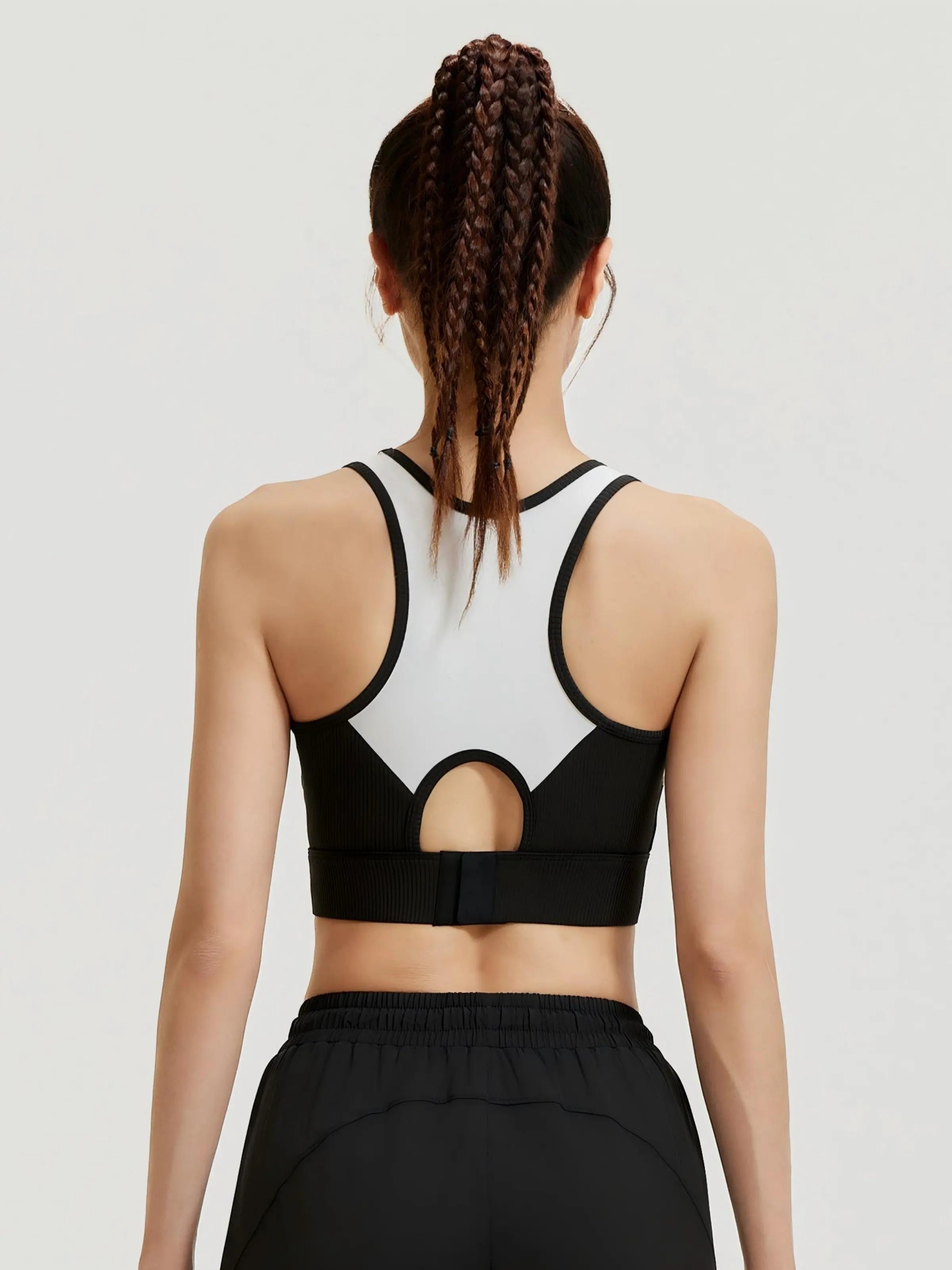 Eunfew Breathable Yoga Tank Top Fixed Cup Sports Bra EUNFEW