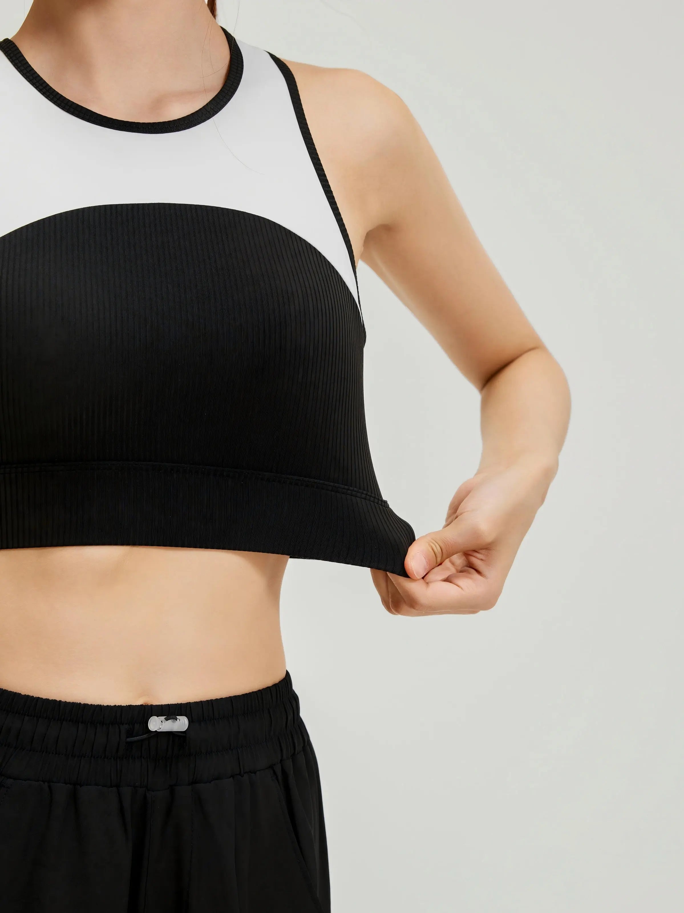 Eunfew Breathable Yoga Tank Top Fixed Cup Sports Bra EUNFEW