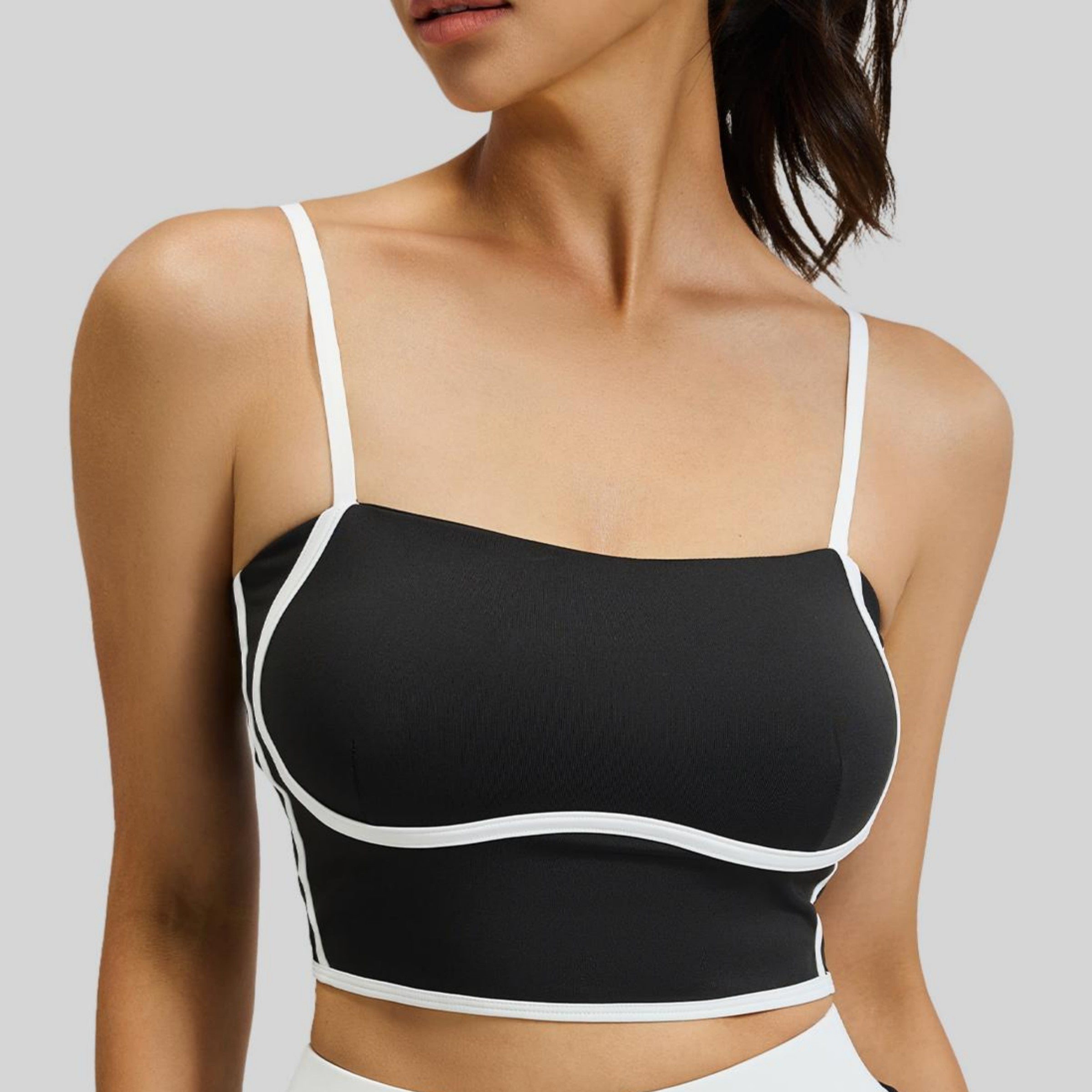 Eunfew Linear Contour Adjustable Yoga Sports Bra