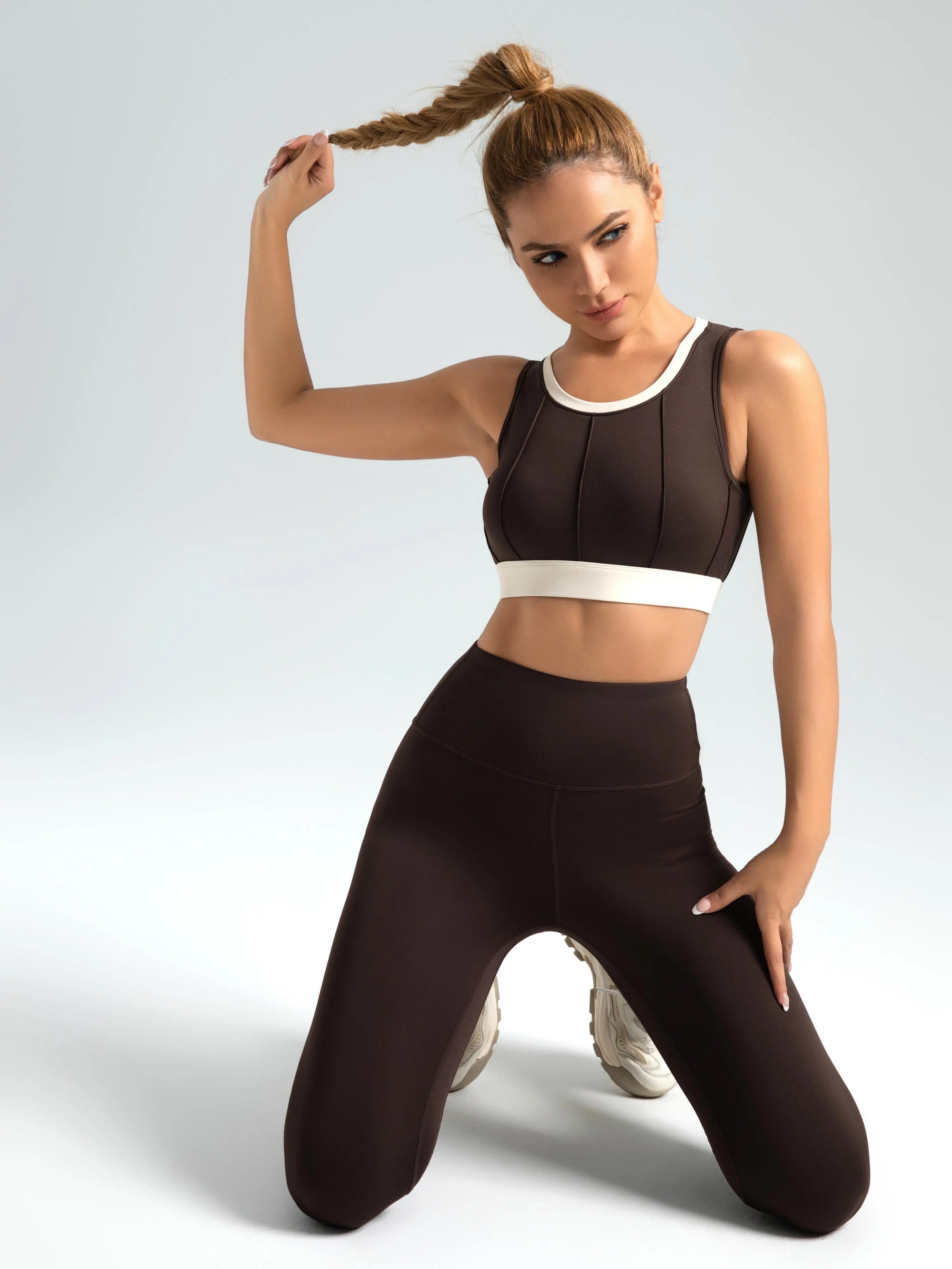 Eunfew Elastic Peach Lift Yoga Leggings EUNFEW