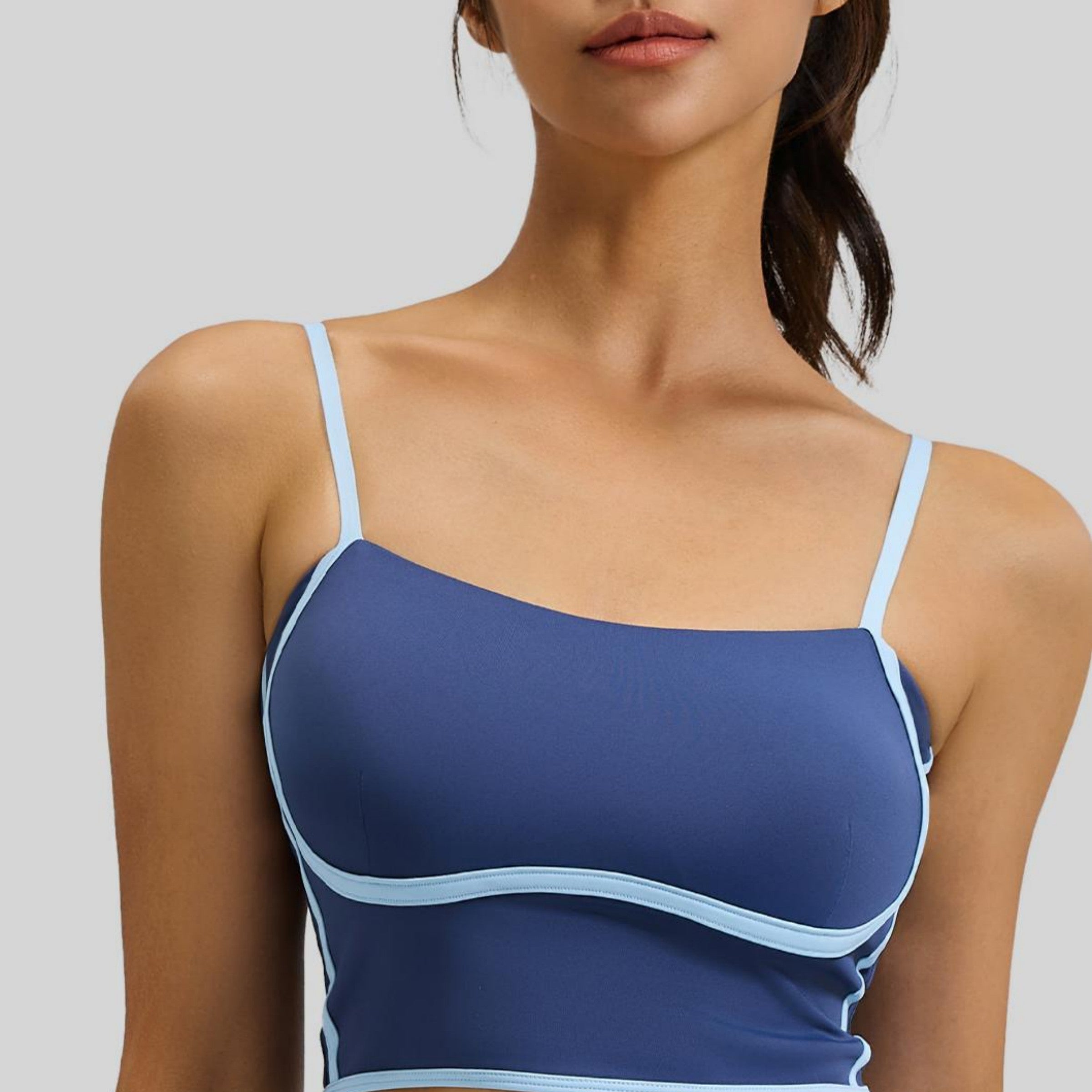 Eunfew Linear Contour Adjustable Yoga Sports Bra