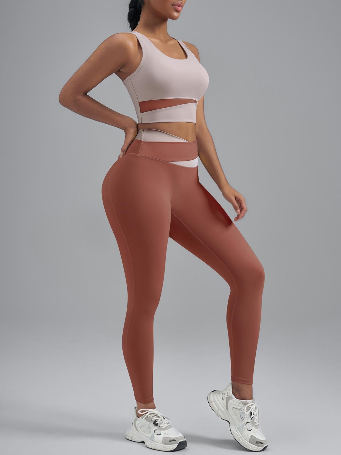 Eunfew High-Waisted Naked-Feel Elastic Yoga Pants EUNFEW