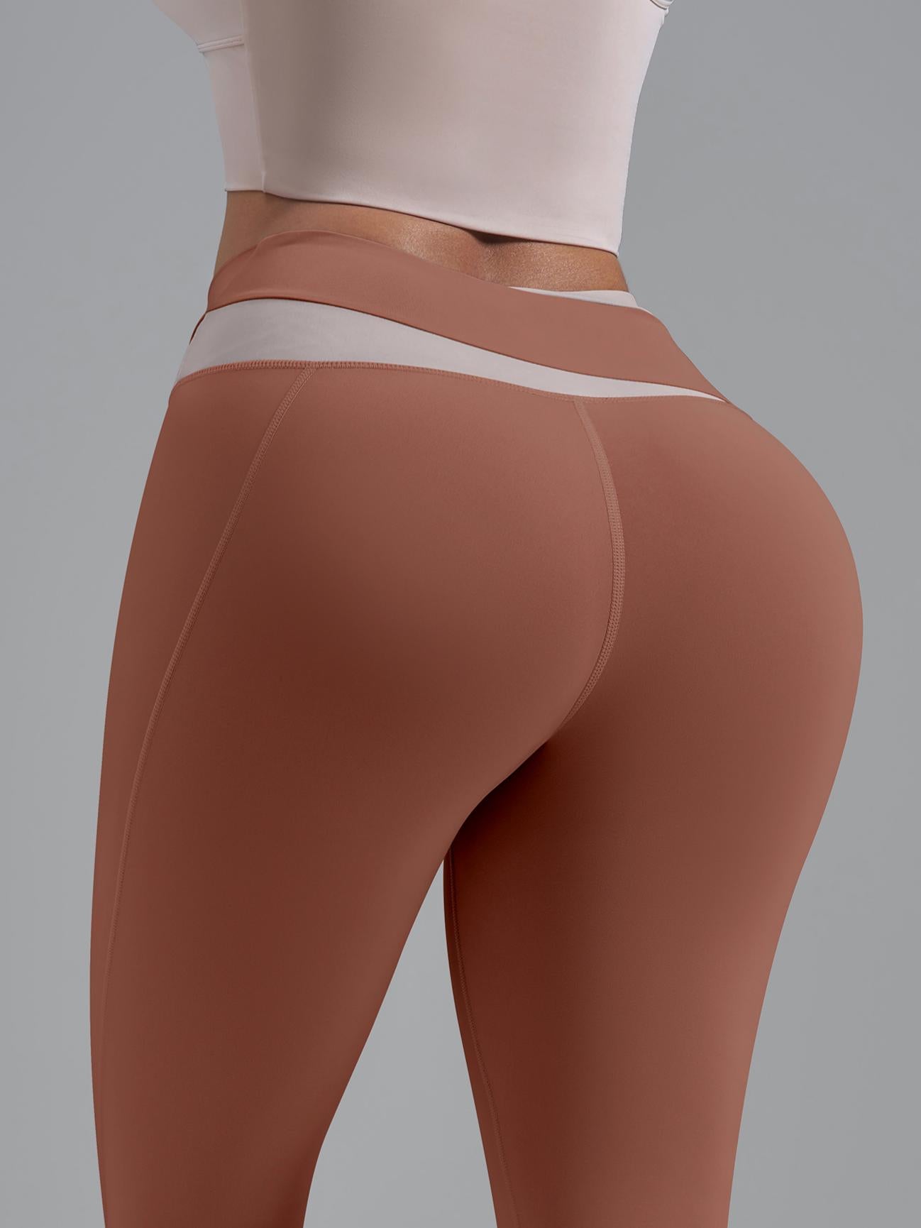 Eunfew High-Waisted Naked-Feel Elastic Yoga Pants EUNFEW