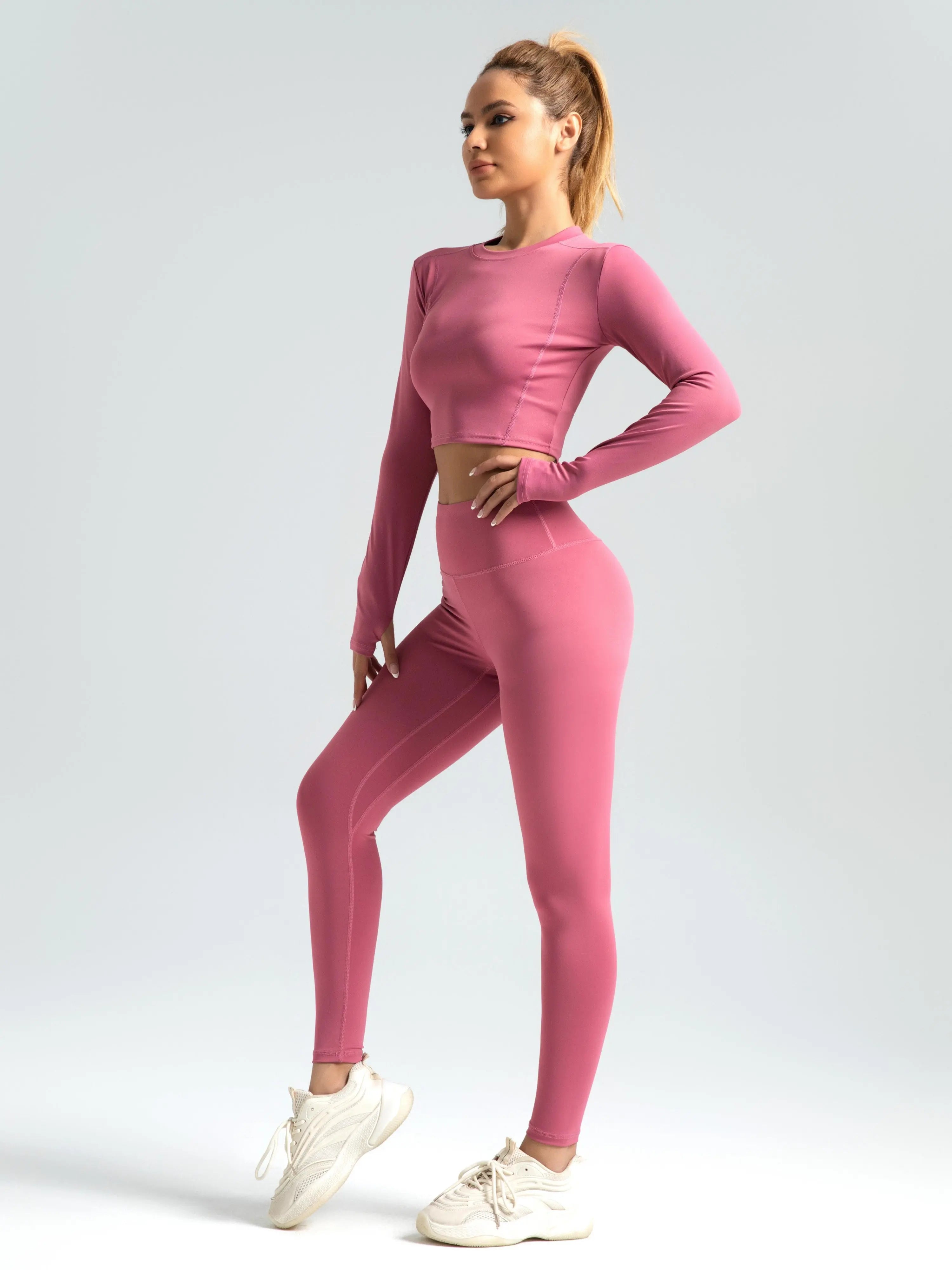 Eunfew Elastic Peach Lift Yoga Leggings EUNFEW