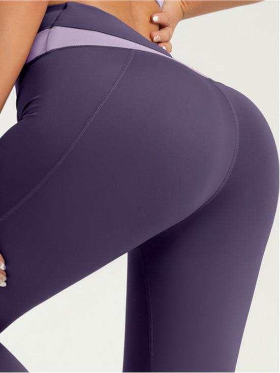 Eunfew High-Waisted Naked-Feel Elastic Yoga Pants EUNFEW