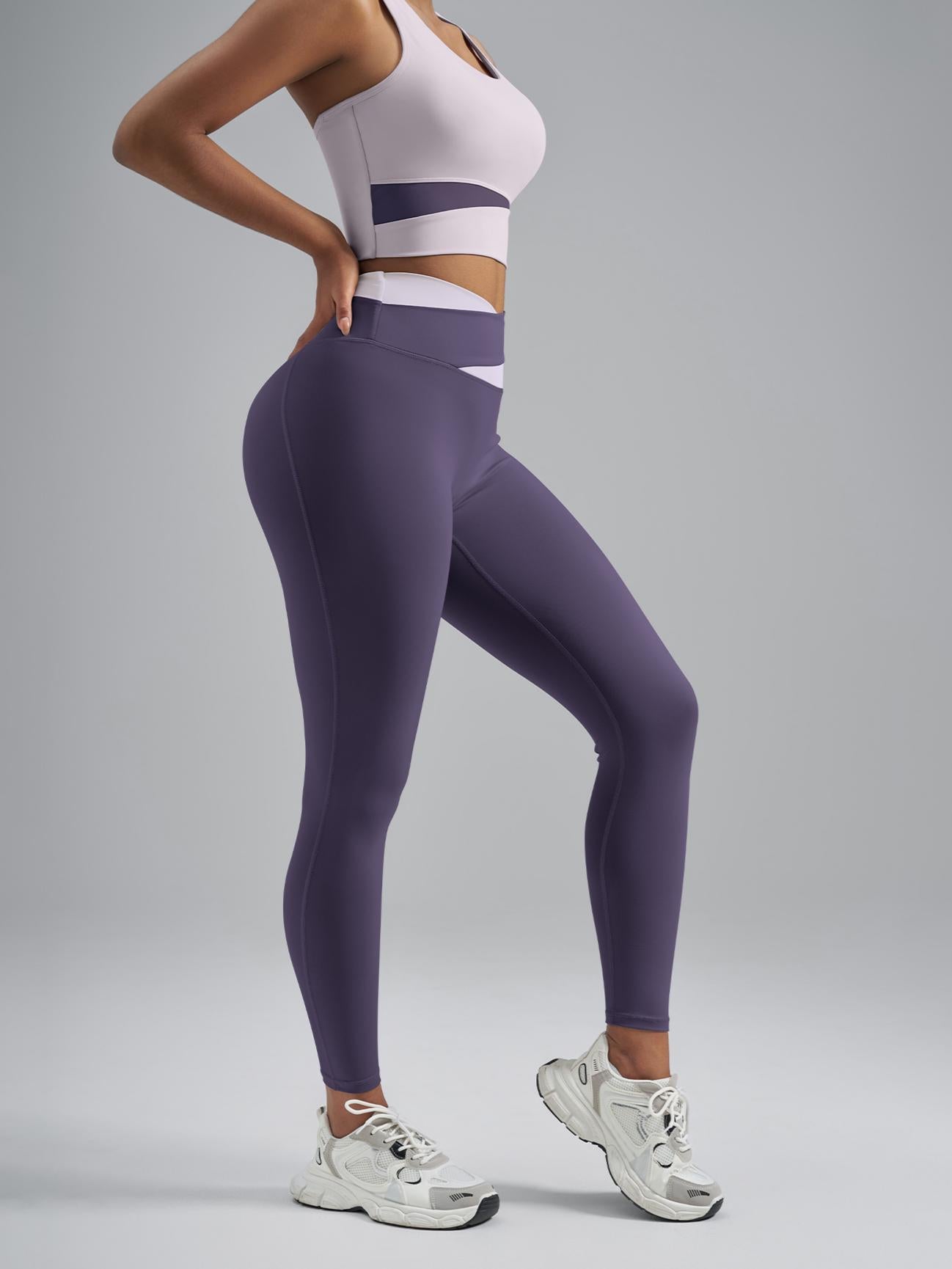 Eunfew High-Waisted Naked-Feel Elastic Yoga Pants EUNFEW