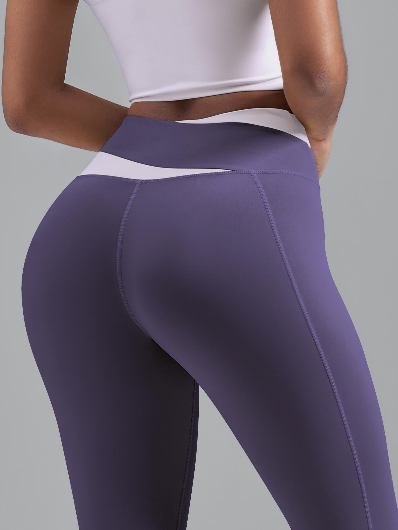 Eunfew High-Waisted Naked-Feel Elastic Yoga Pants EUNFEW