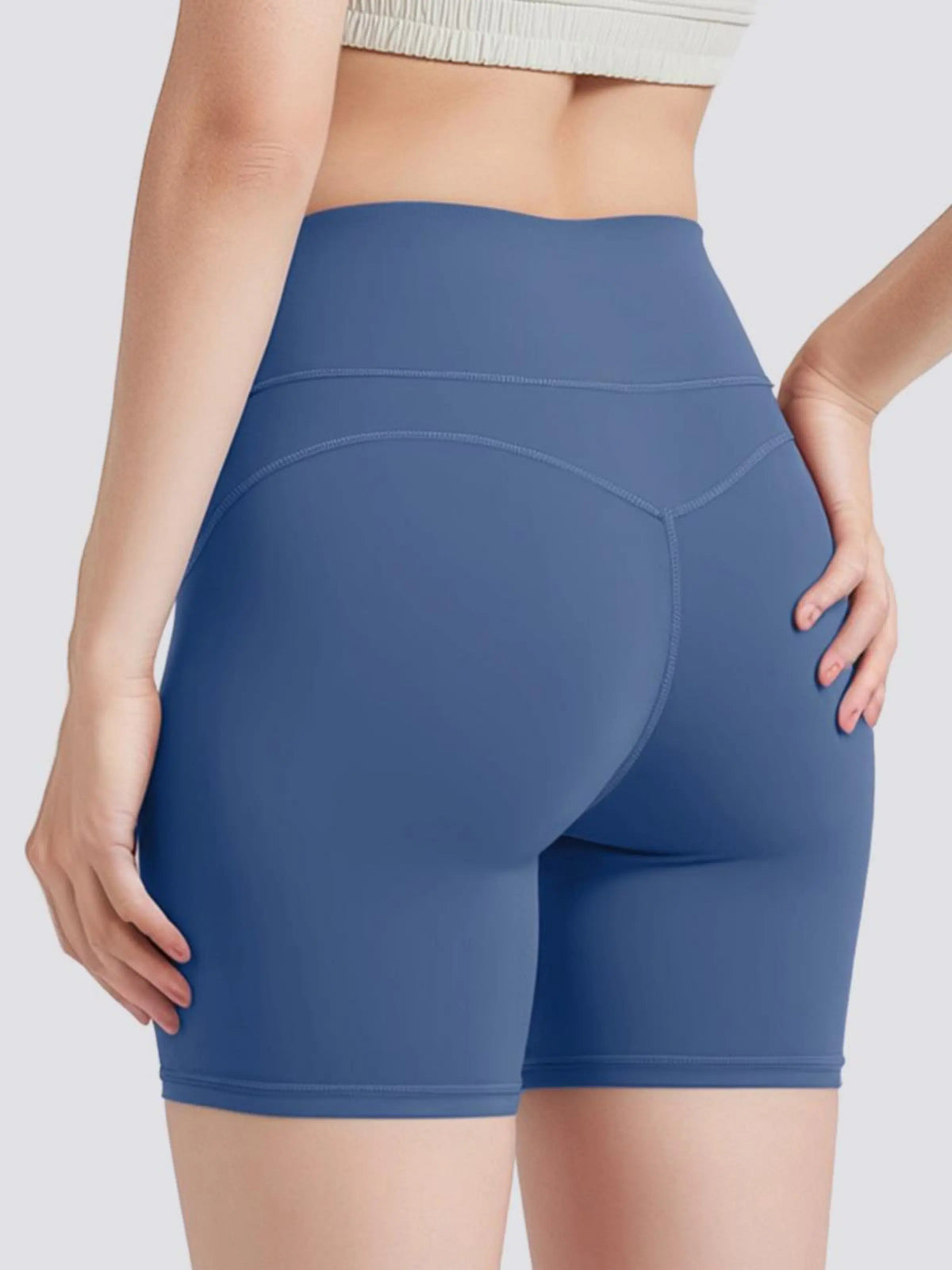 Eunfew Breathable High-Waist Yoga Shorts EUNFEW