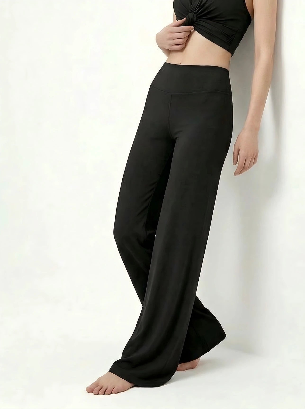 Eunfew Serene Camellia · High-Waisted Flare Pants EUNFEW