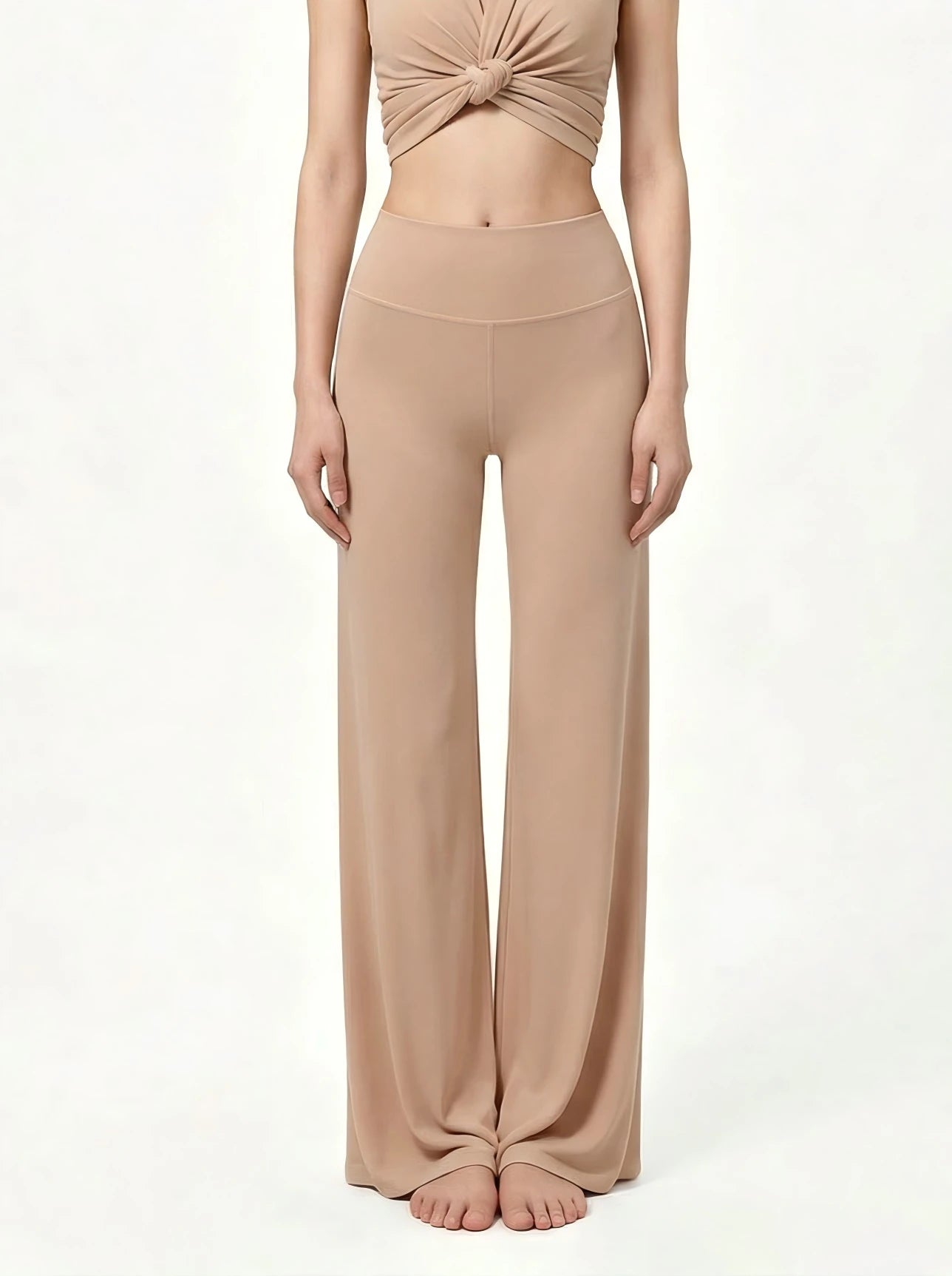 Eunfew Serene Camellia · High-Waisted Flare Pants EUNFEW