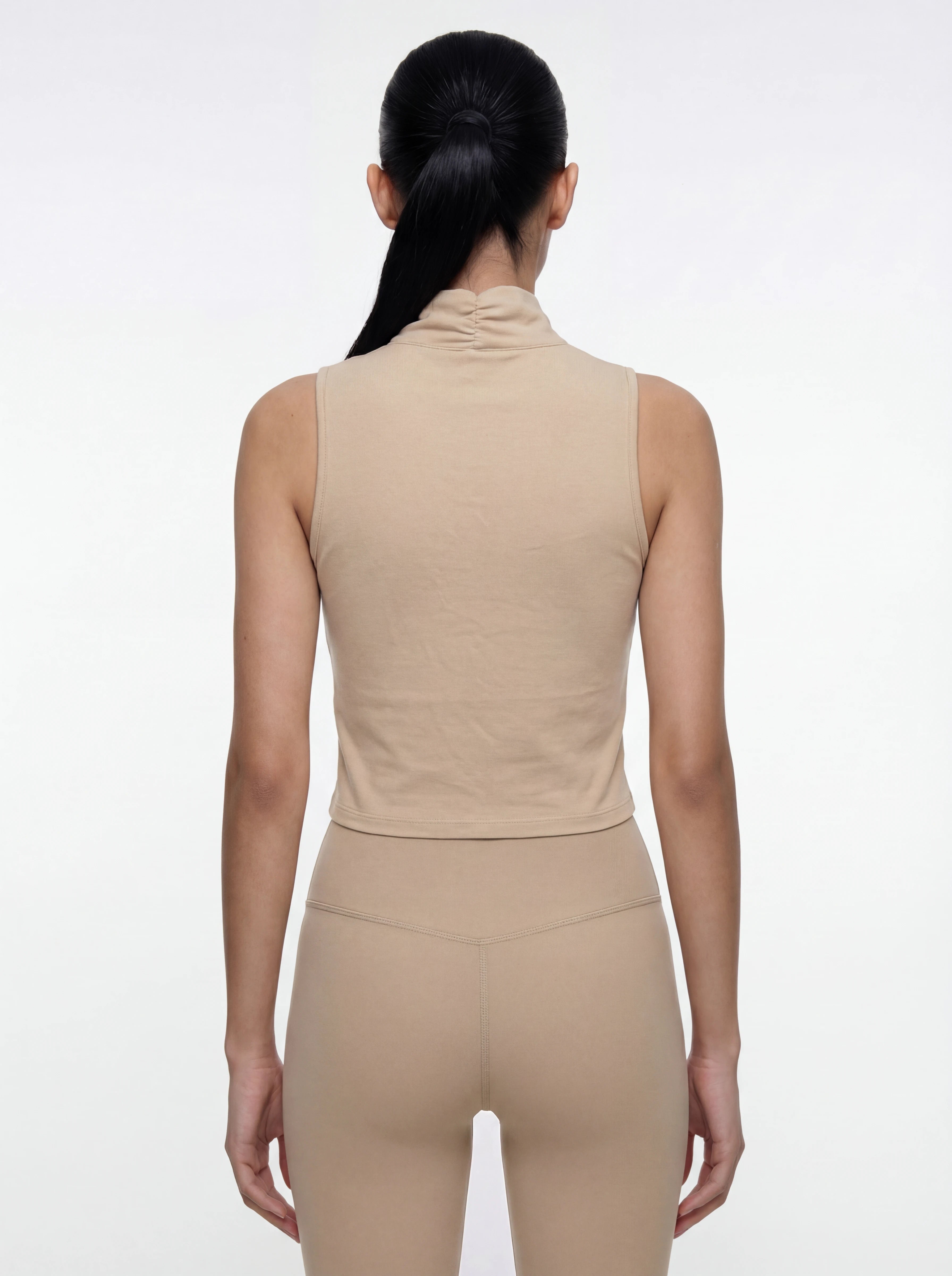 Eunfew Camellia Whisper Ā· Knot-Front Yoga Top EUNFEW