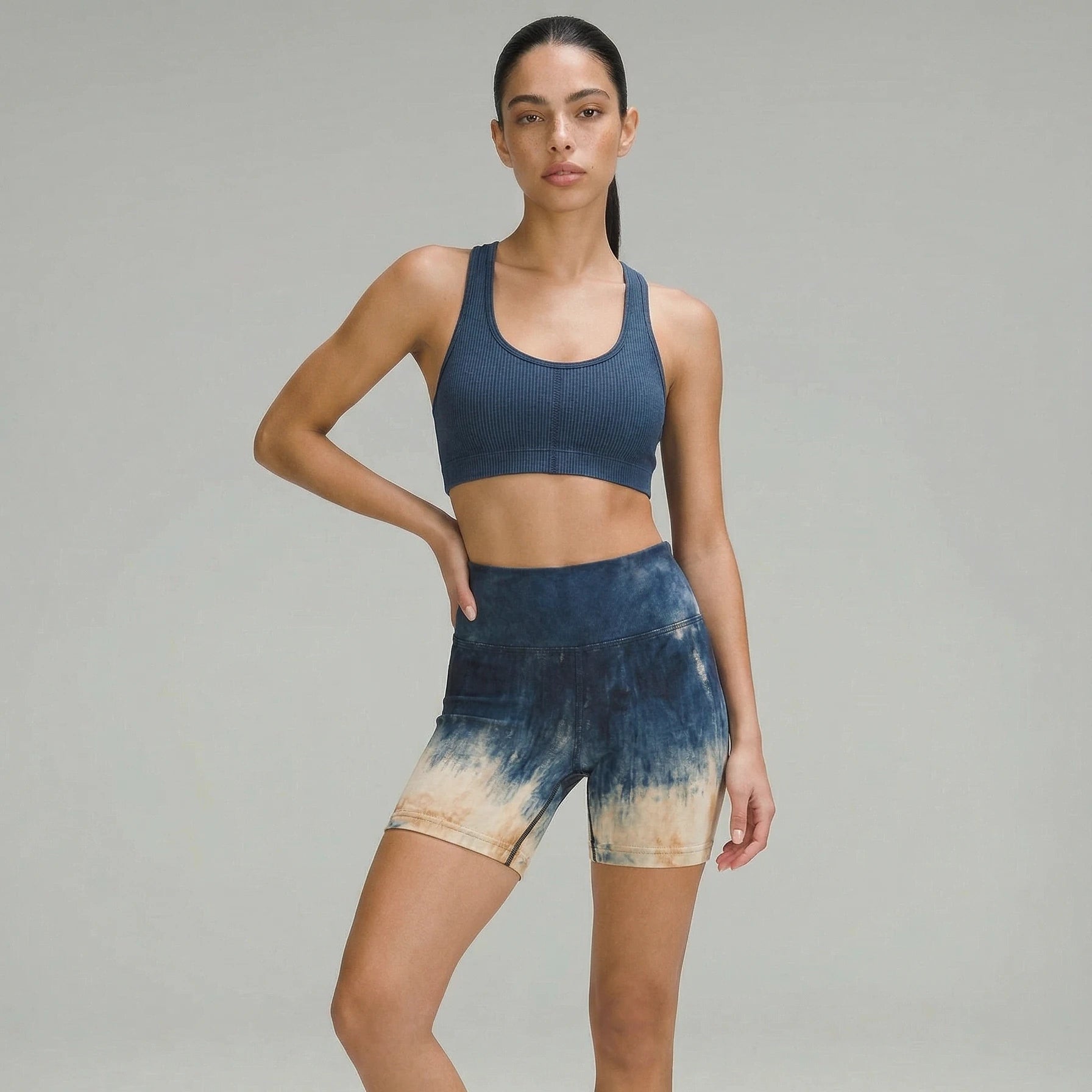 Eunfew Indigo Ink Wash Zen Yoga Set EUNFEW