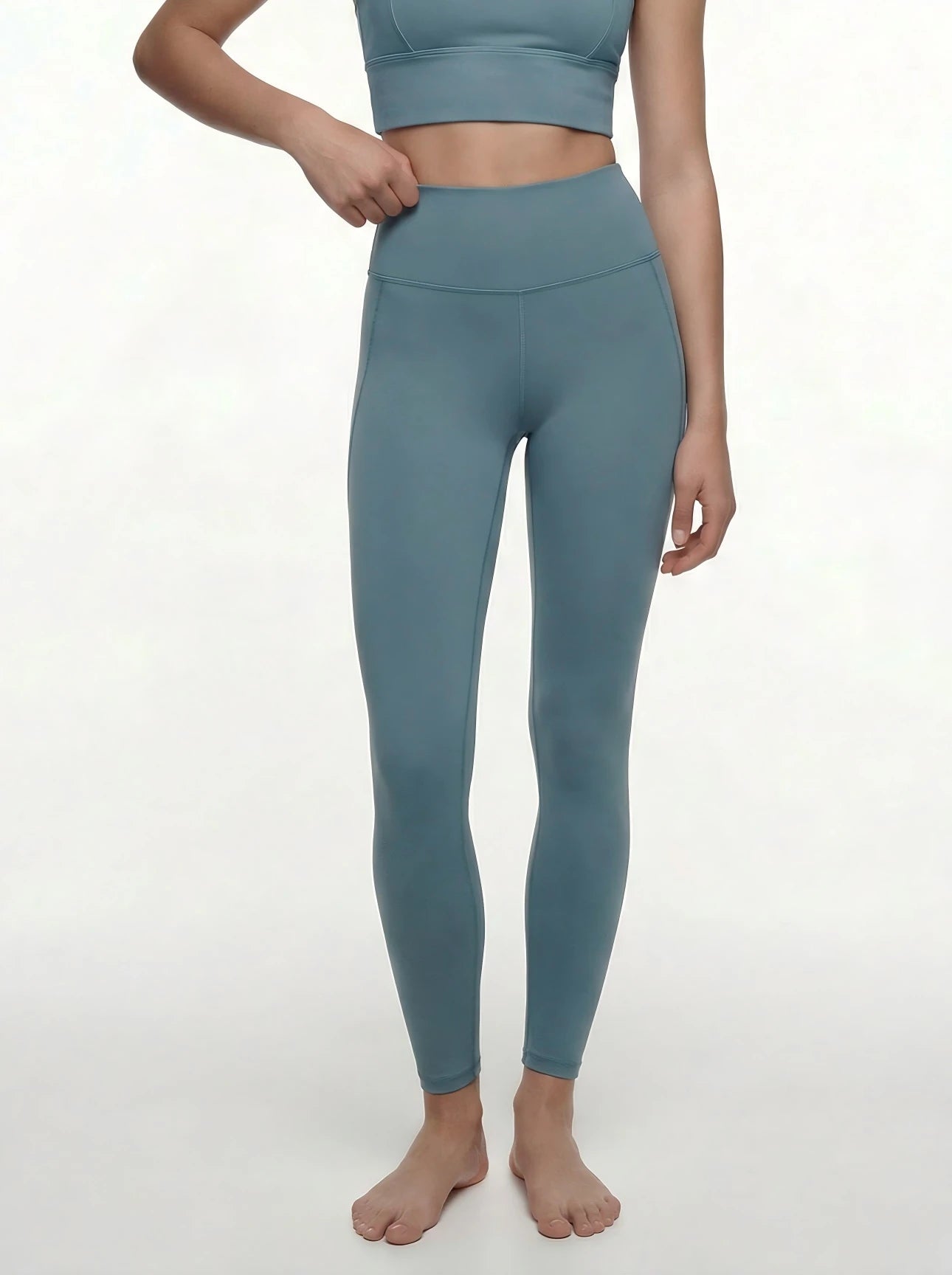 Eunfew Stream Blue Ā· Seamless Serenity Yoga Set EUNFEW