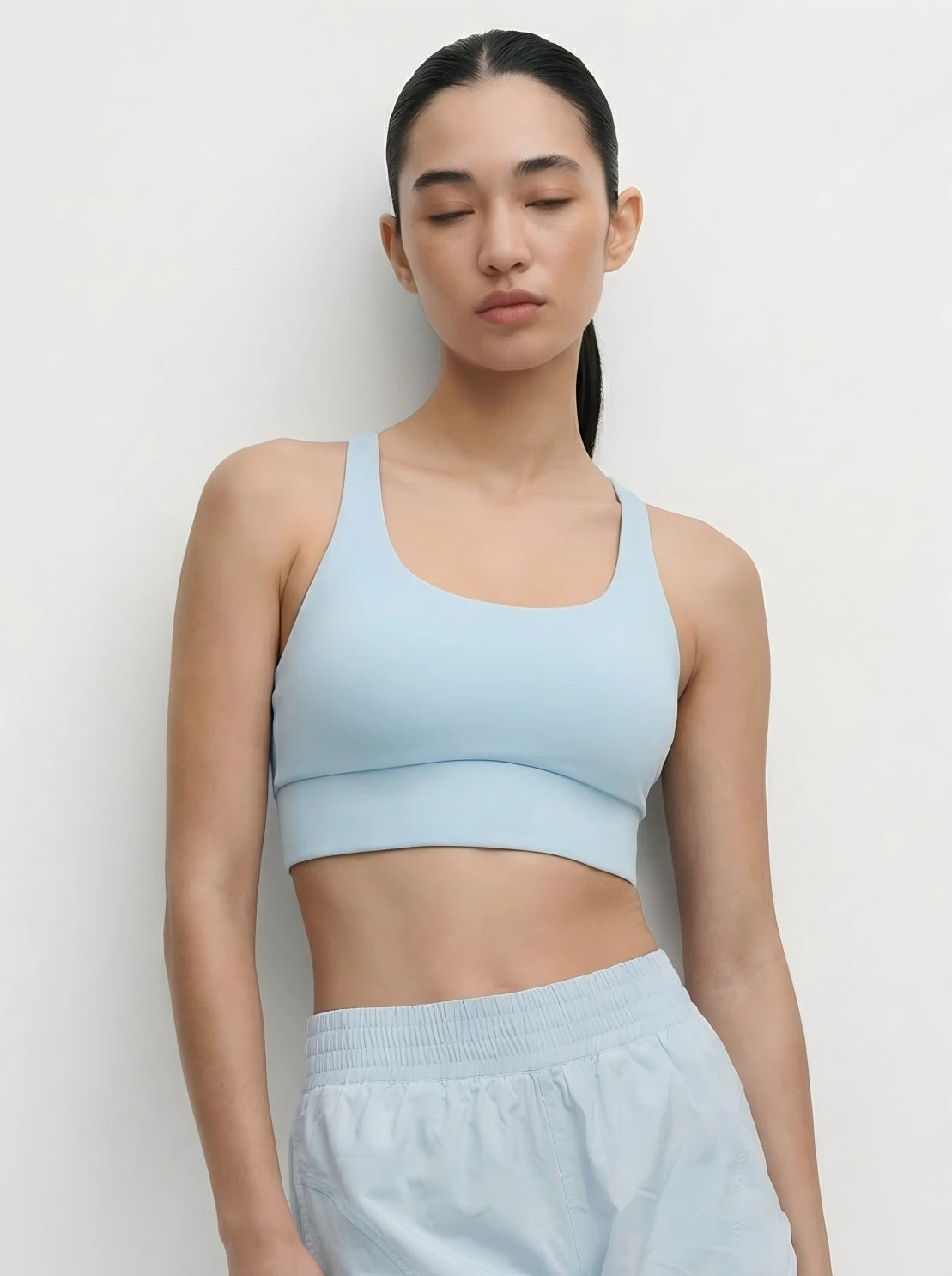 Eunfew Cloud Traces Ā· Sensory-Free Crisscross Yoga Top EUNFEW