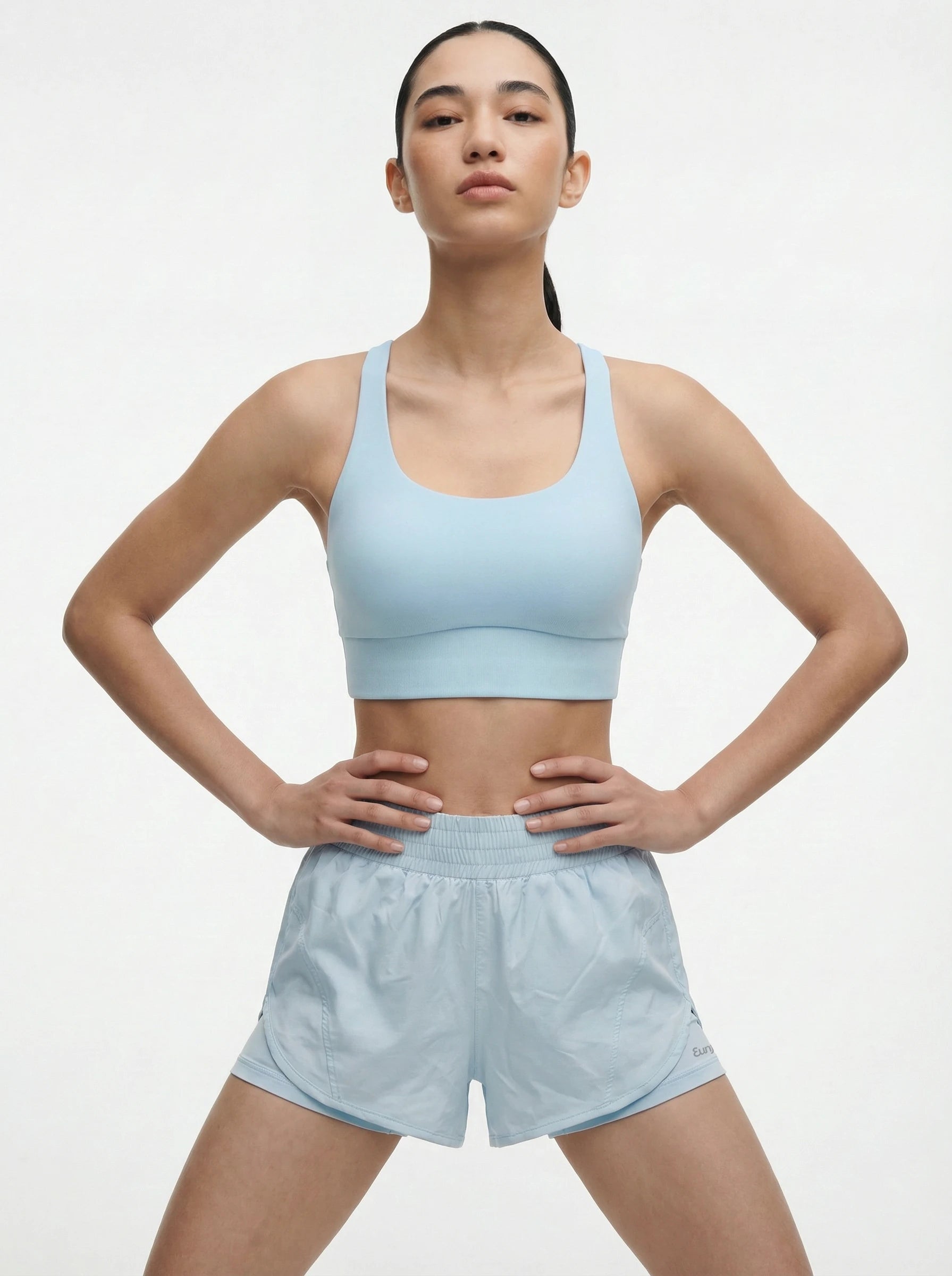 Eunfew Cloud Traces Ā· Sensory-Free Crisscross Yoga Top EUNFEW