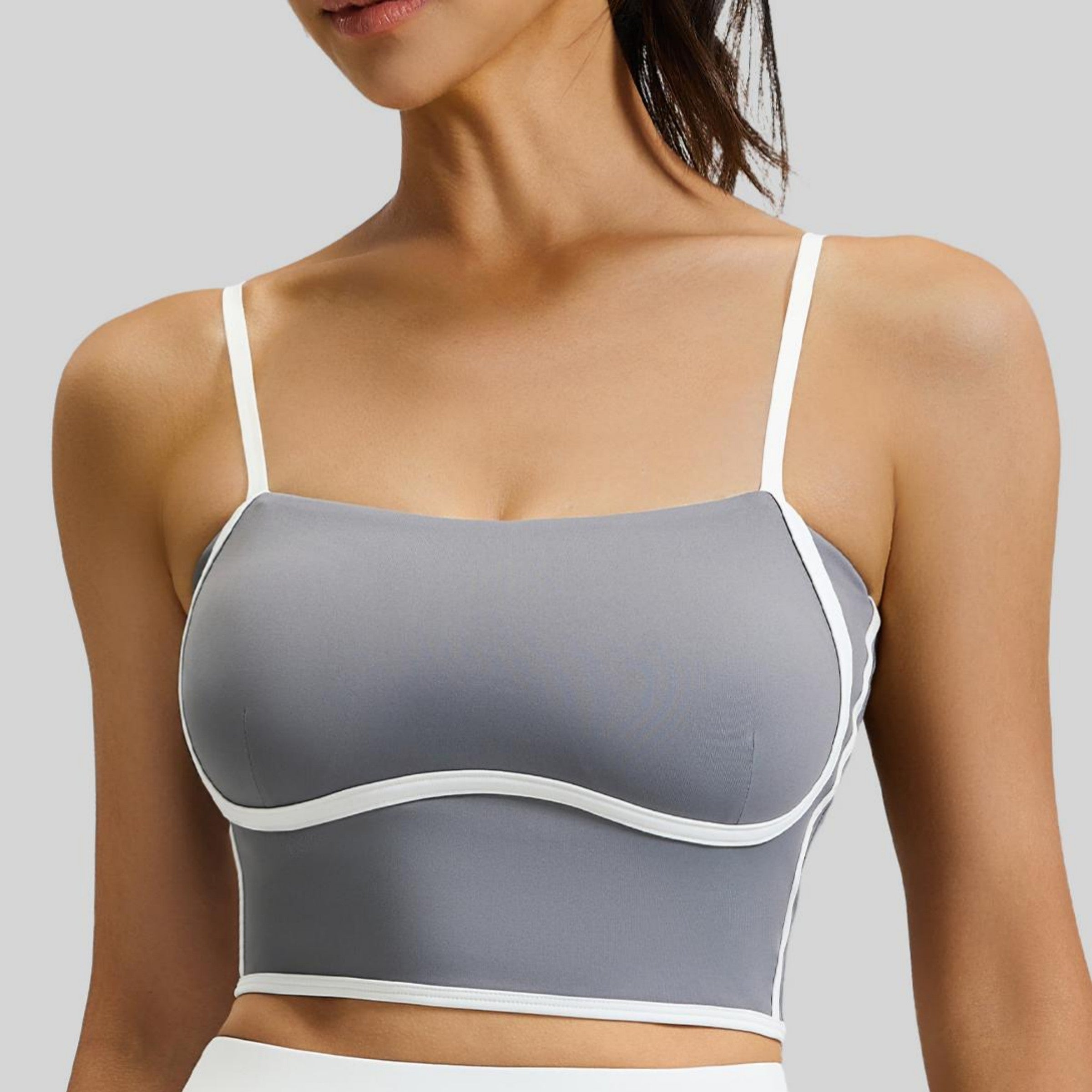 Eunfew Linear Contour Adjustable Yoga Sports Bra