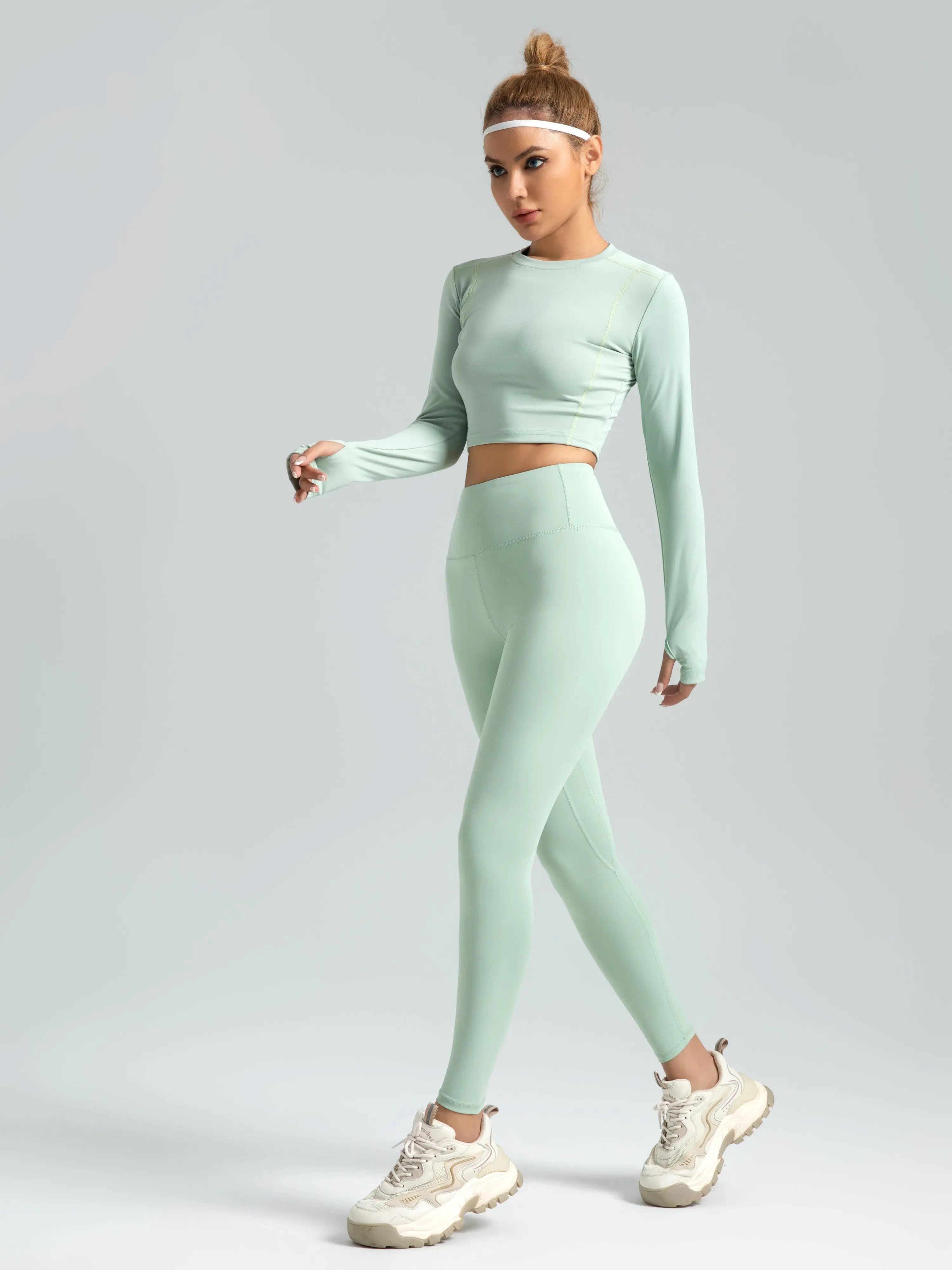 Eunfew Elastic Peach Lift Yoga Leggings EUNFEW