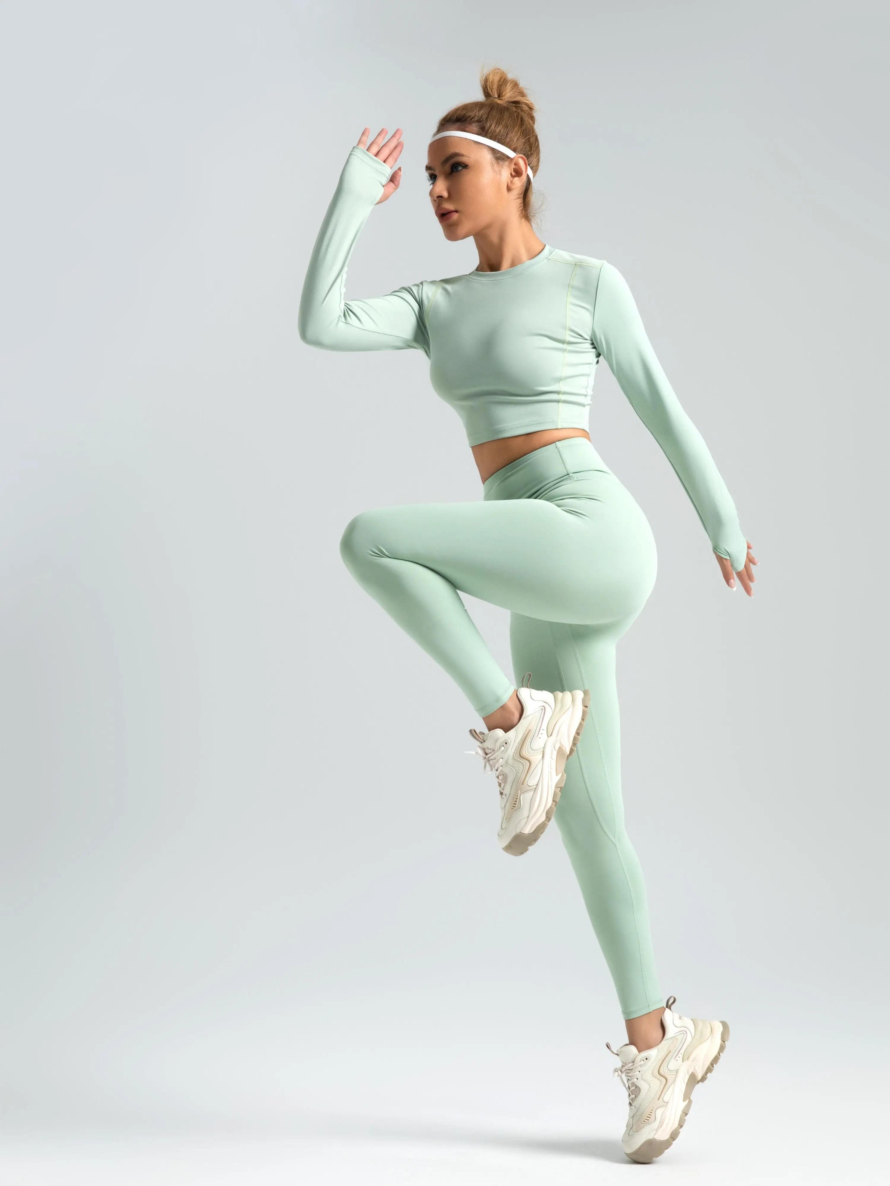 Eunfew Elastic Peach Lift Yoga Leggings EUNFEW