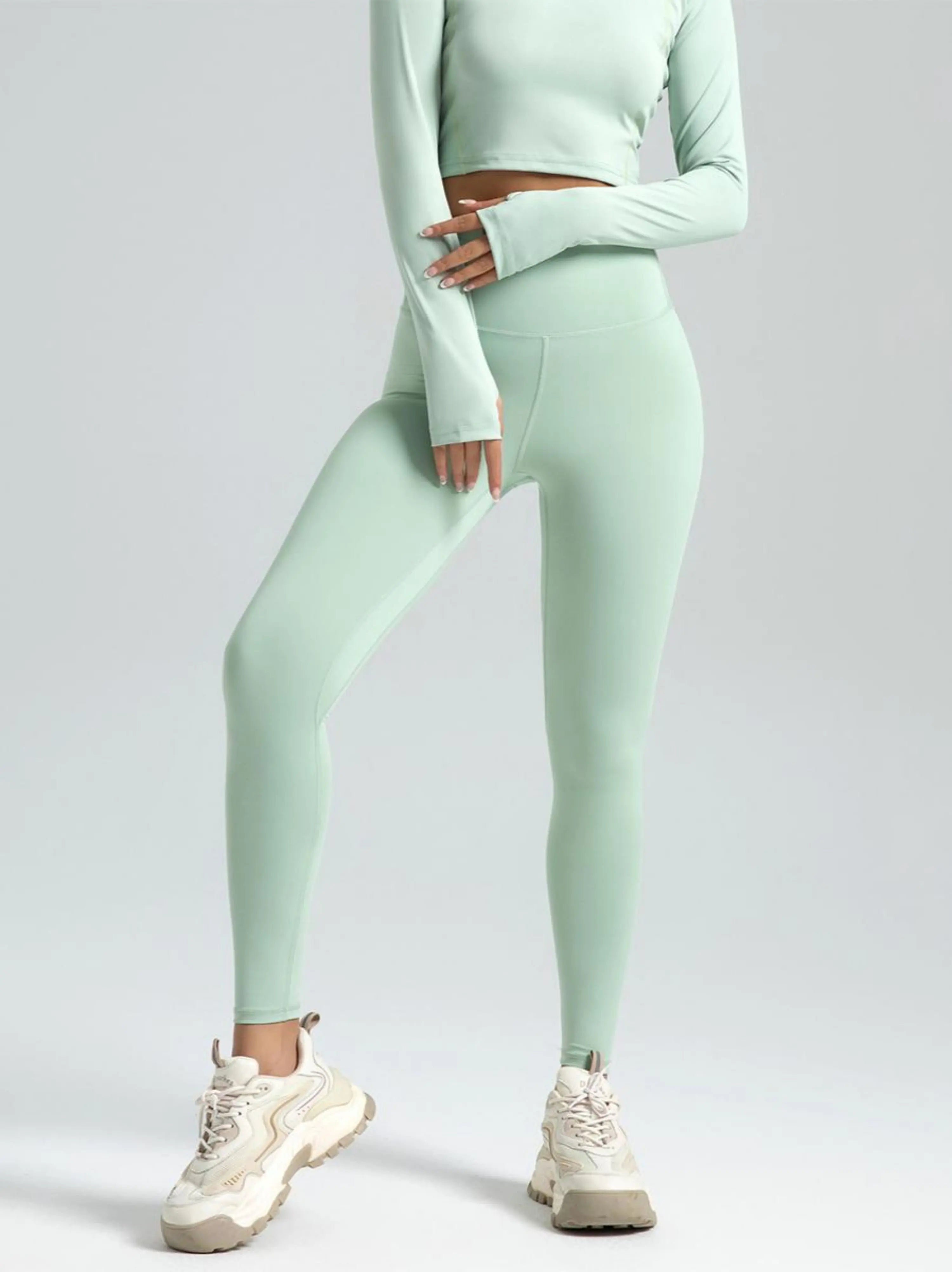 Eunfew Elastic Peach Lift Yoga Leggings EUNFEW