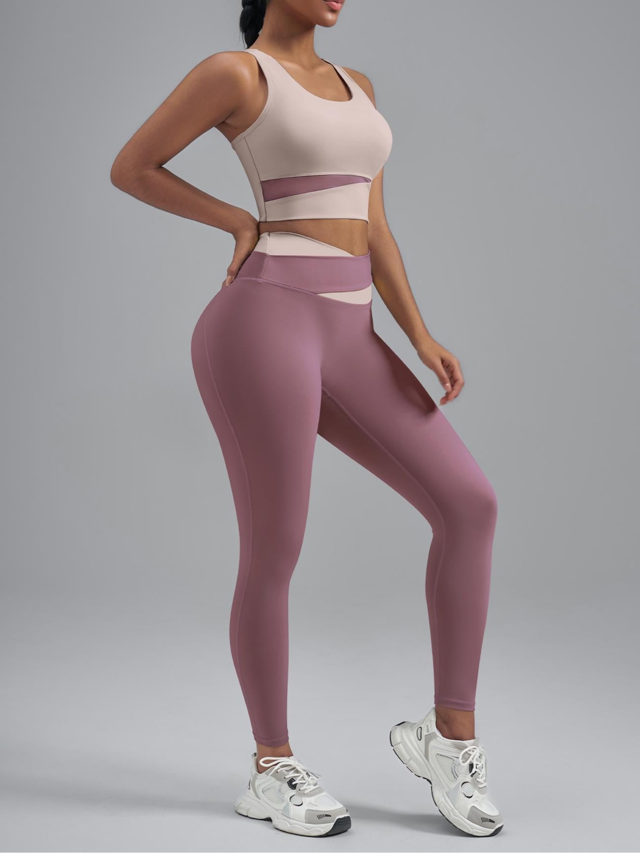 Eunfew High-Waisted Naked-Feel Elastic Yoga Pants EUNFEW