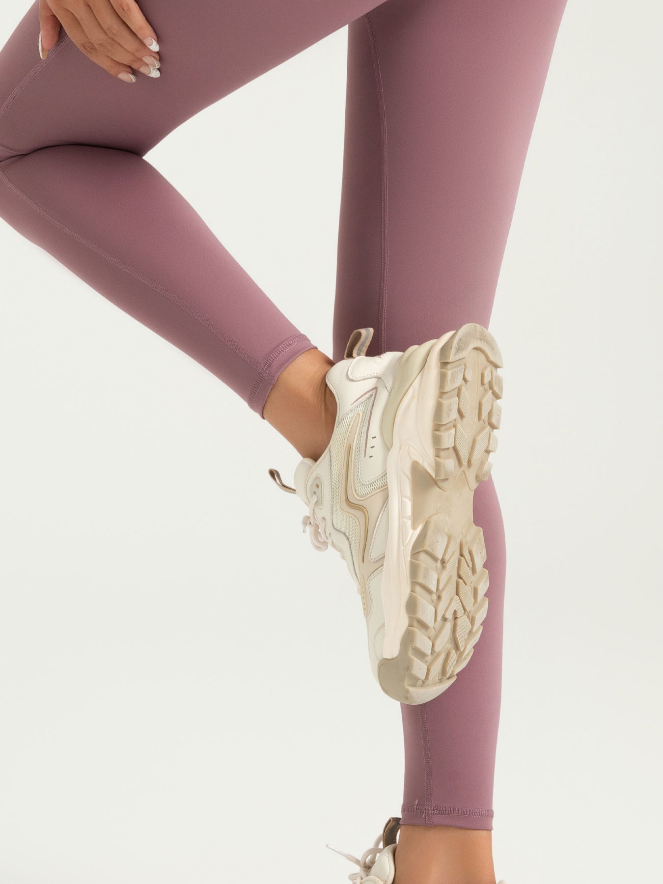 Eunfew High-Waisted Naked-Feel Elastic Yoga Pants EUNFEW