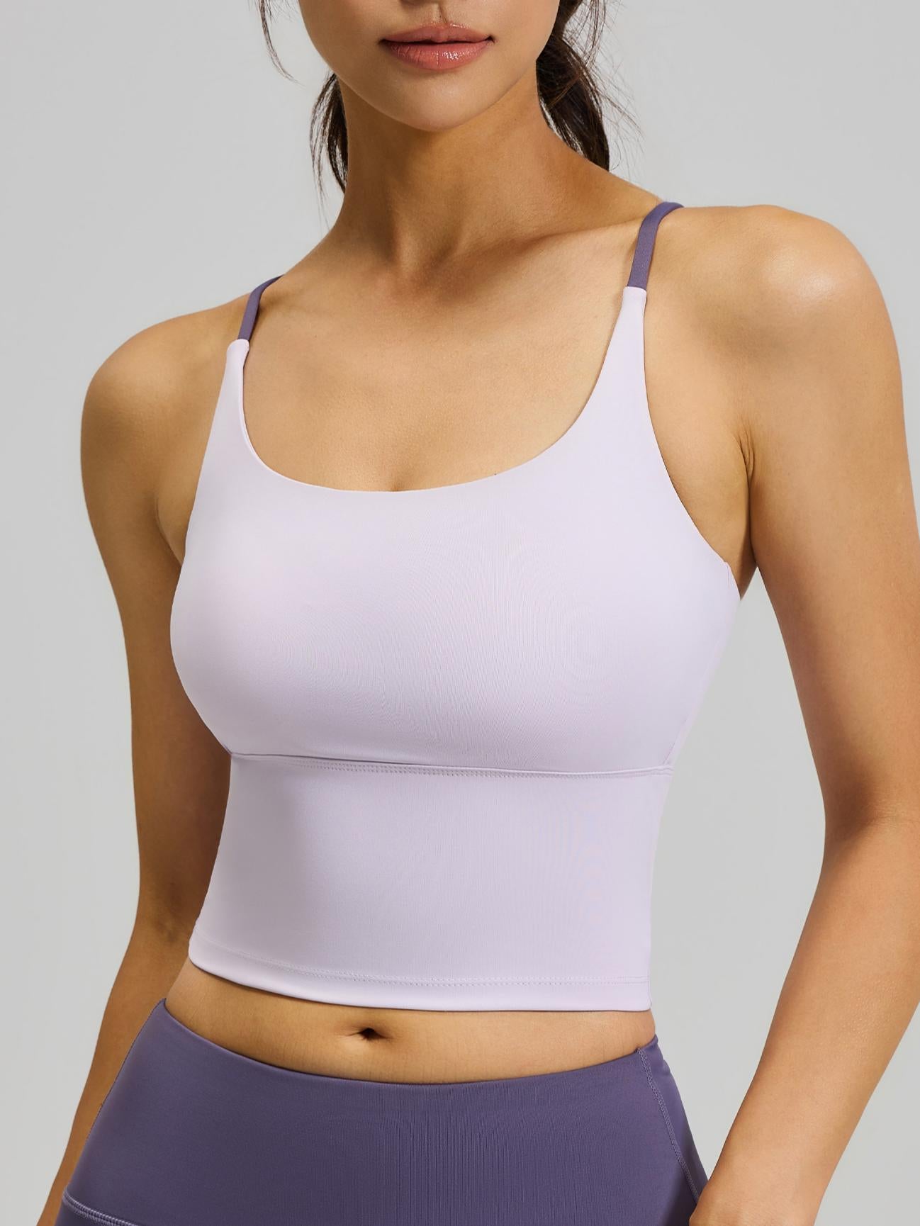 Eunfew Padded Naked-Feel Yoga Bra Tank Top EUNFEW