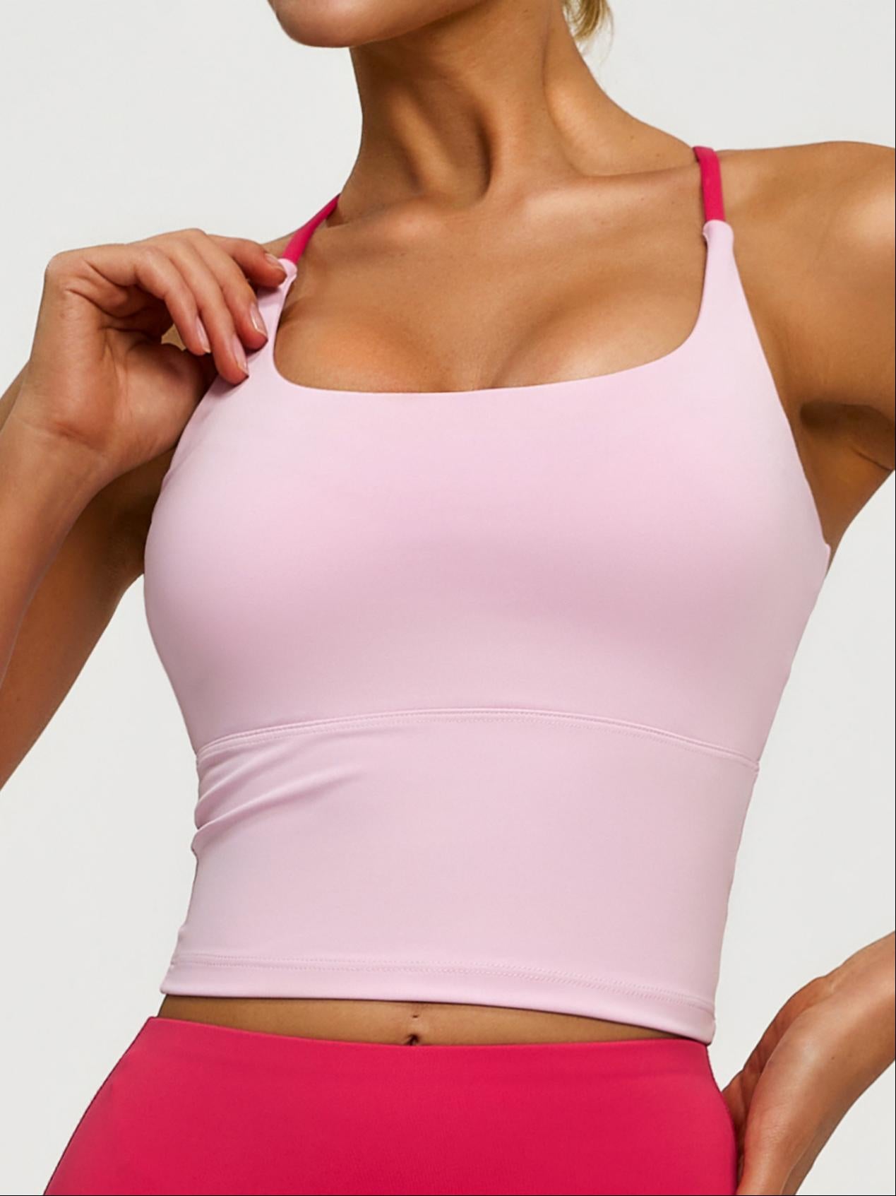 Eunfew Padded Naked-Feel Yoga Bra Tank Top EUNFEW