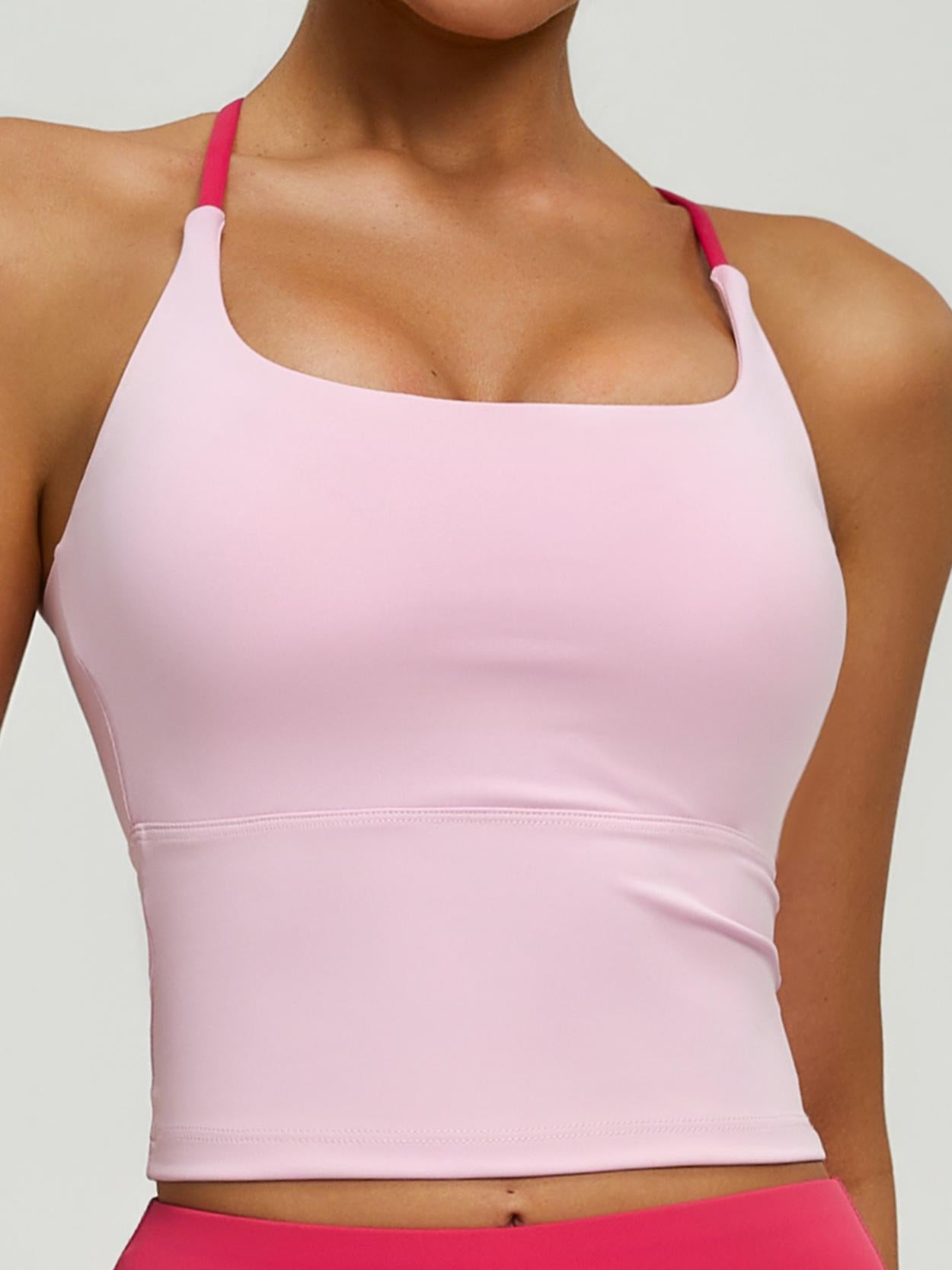 Eunfew Padded Naked-Feel Yoga Bra Tank Top EUNFEW