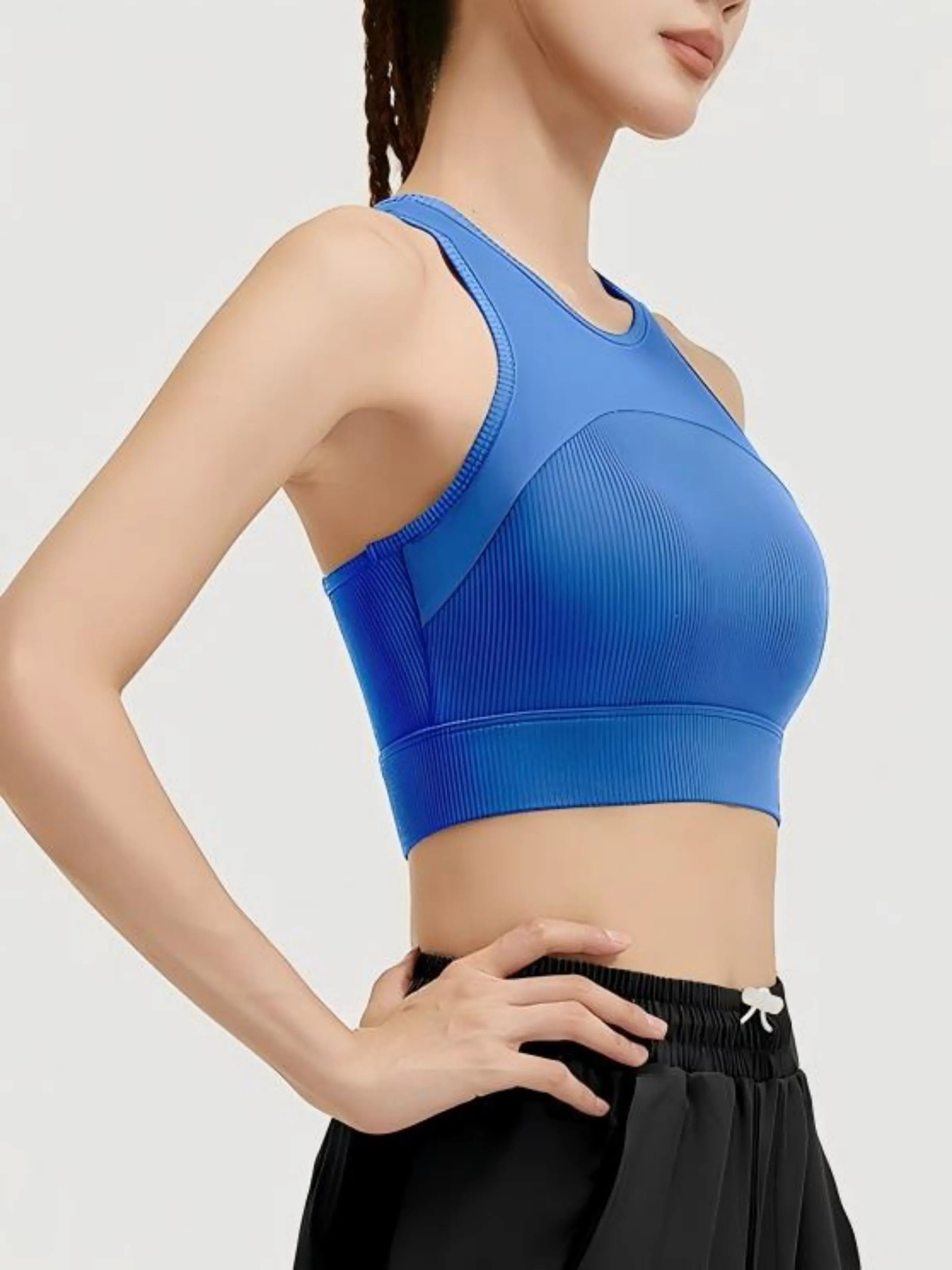 Eunfew Breathable Yoga Tank Top Fixed Cup Sports Bra EUNFEW