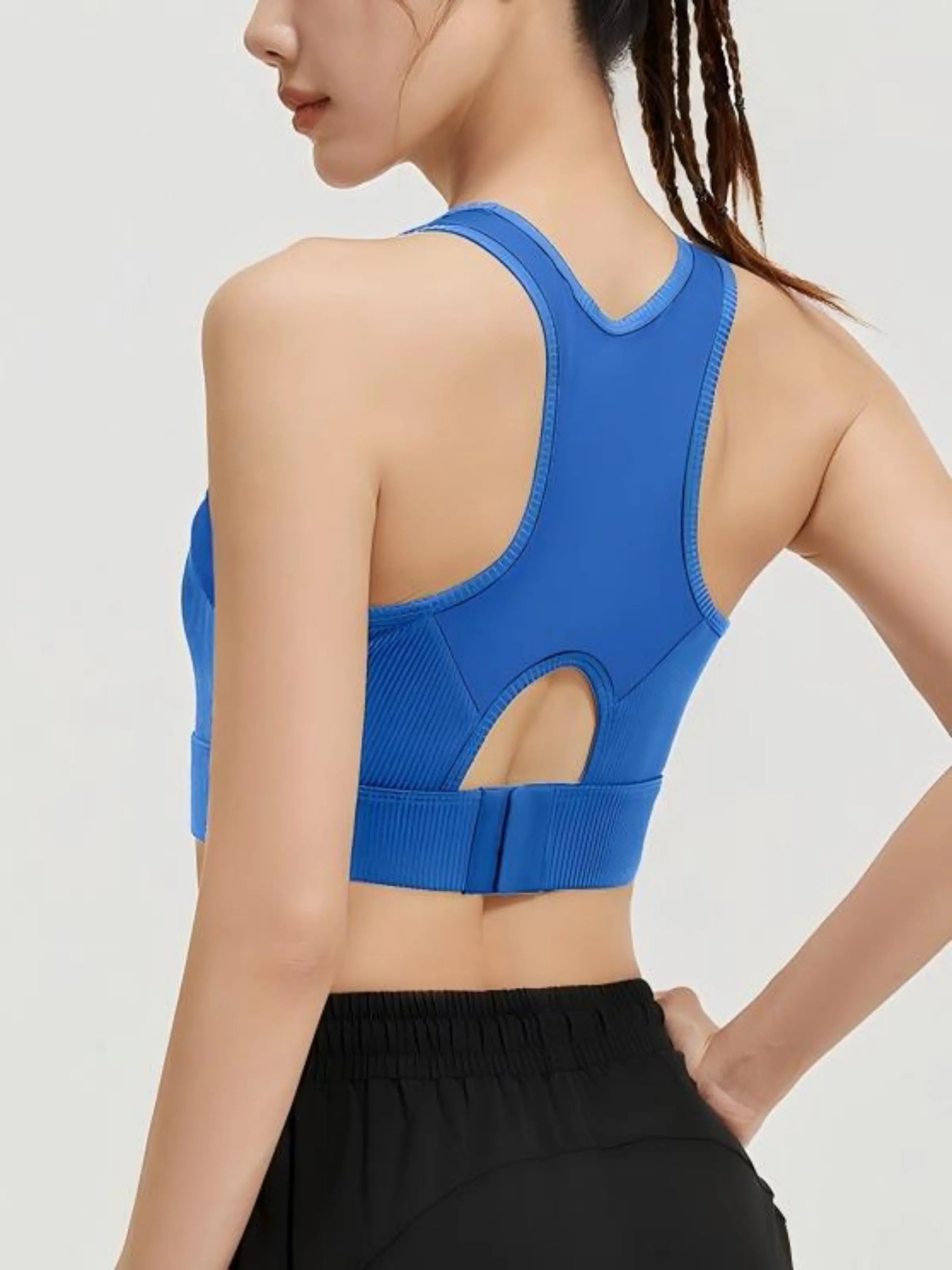 Eunfew Breathable Yoga Tank Top Fixed Cup Sports Bra EUNFEW
