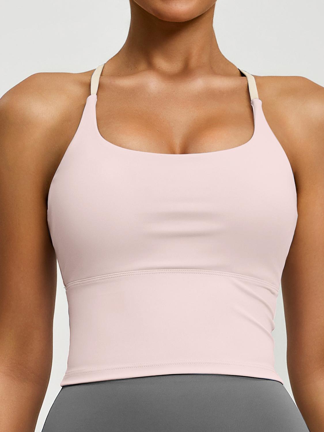 Eunfew Padded Naked-Feel Yoga Bra Tank Top EUNFEW