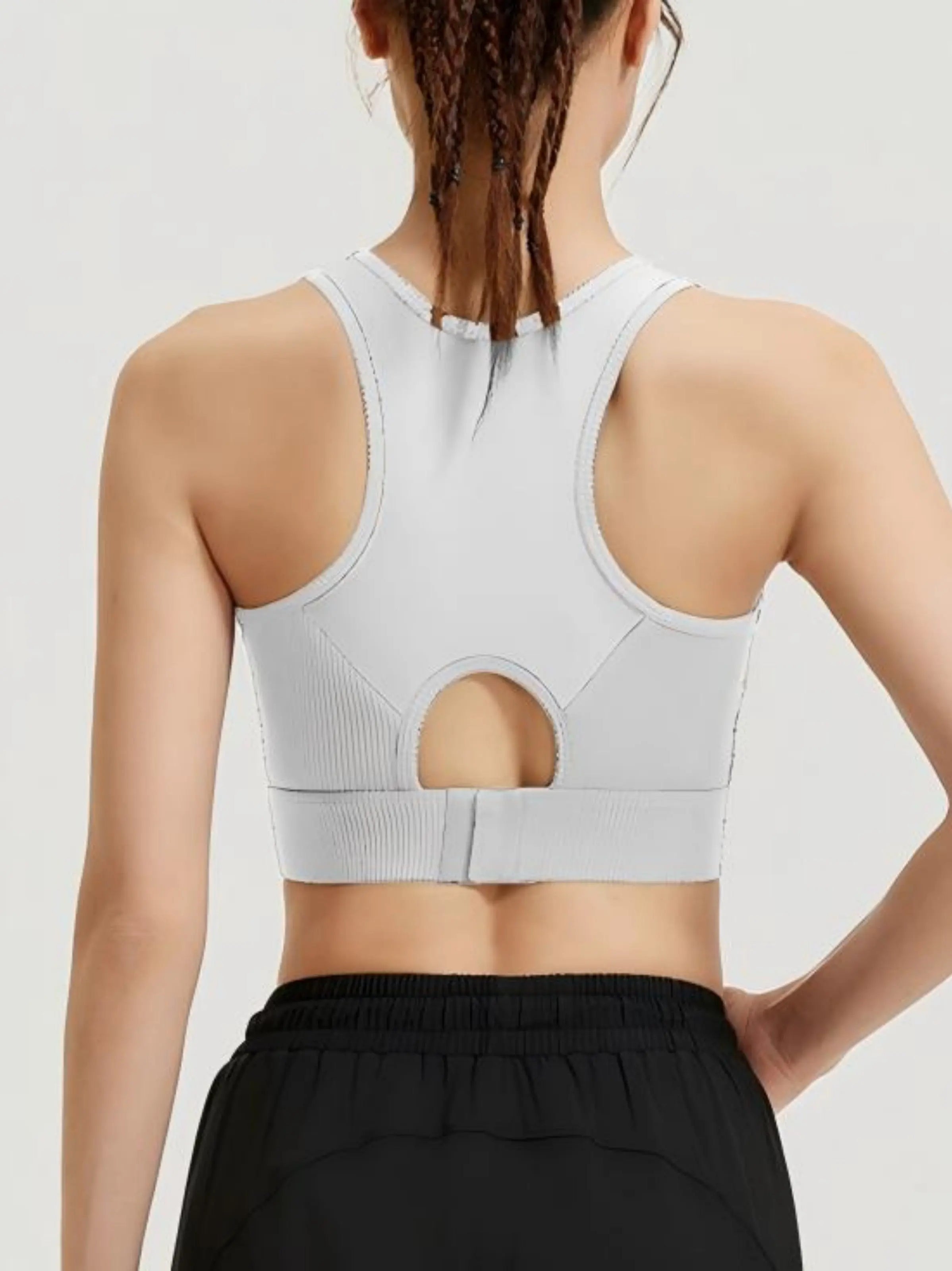 Eunfew Breathable Yoga Tank Top Fixed Cup Sports Bra EUNFEW