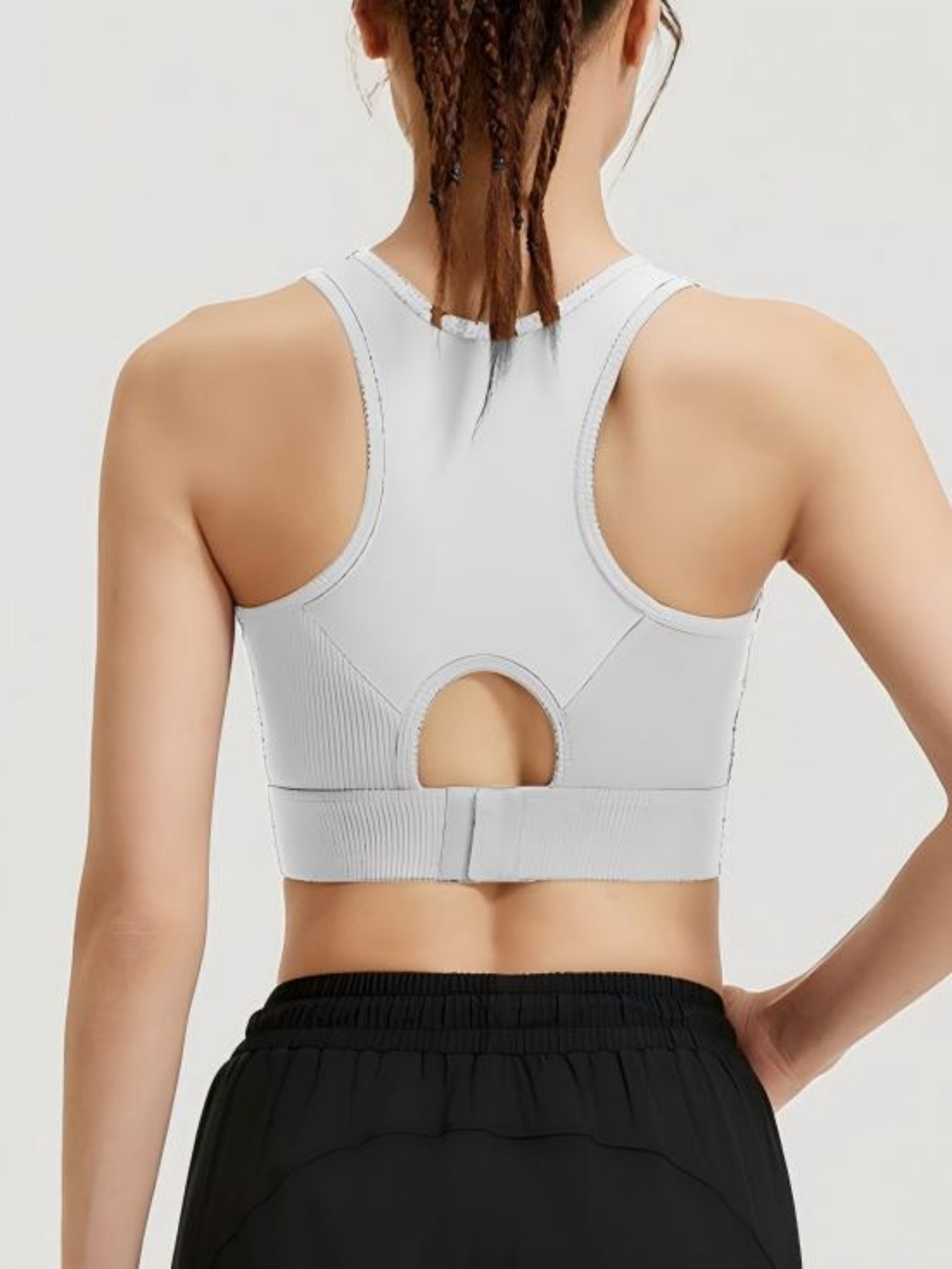 Eunfew Breathable Yoga Tank Top Fixed Cup Sports Bra EUNFEW