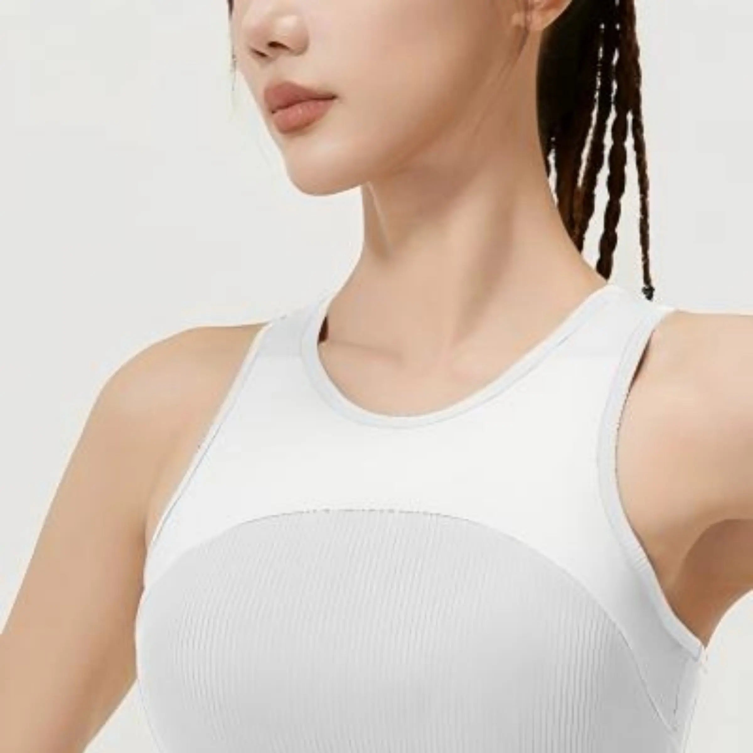 Eunfew Breathable Yoga Tank Top Fixed Cup Sports Bra EUNFEW