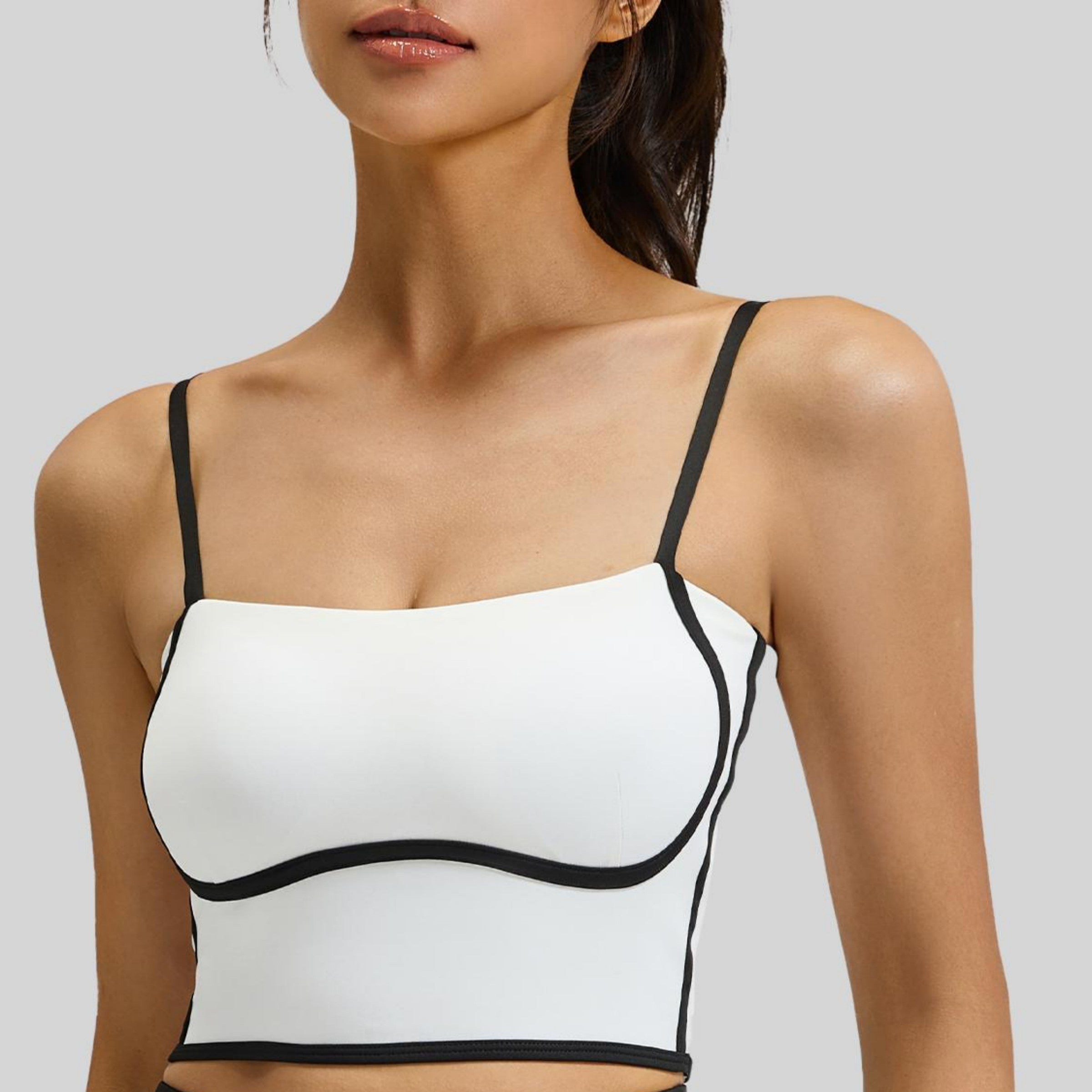 Eunfew Linear Contour Adjustable Yoga Sports Bra