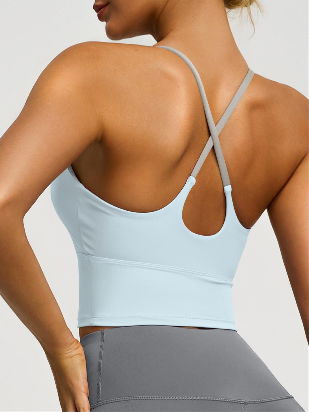 Eunfew Padded Naked-Feel Yoga Bra Tank Top EUNFEW