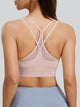Eunfew Mesh Criss-Cross Yoga Sports Bra