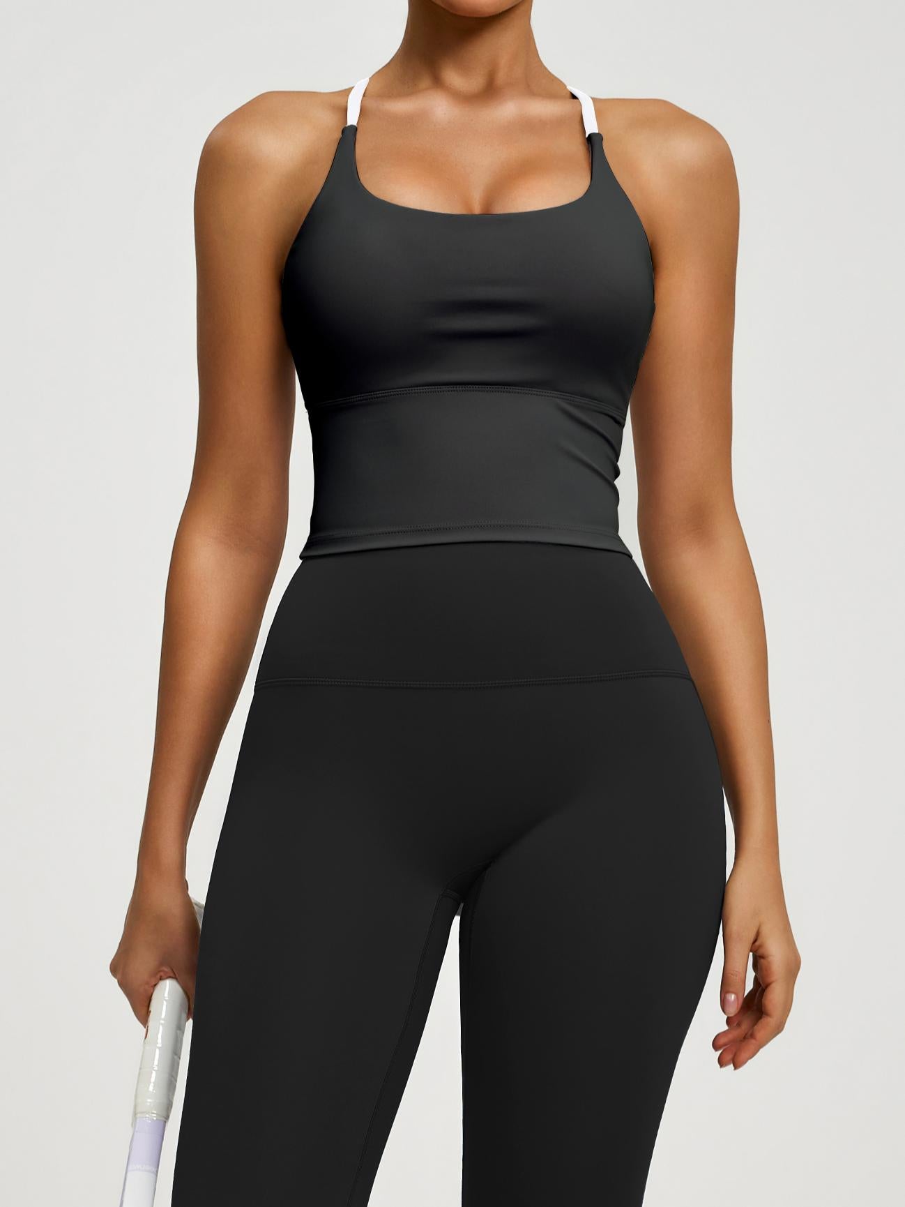 Eunfew Padded Naked-Feel Yoga Bra Tank Top EUNFEW