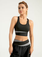 Ultra-Light Color-Block Yoga Bra | High Support Fitness Tank EUNFEW