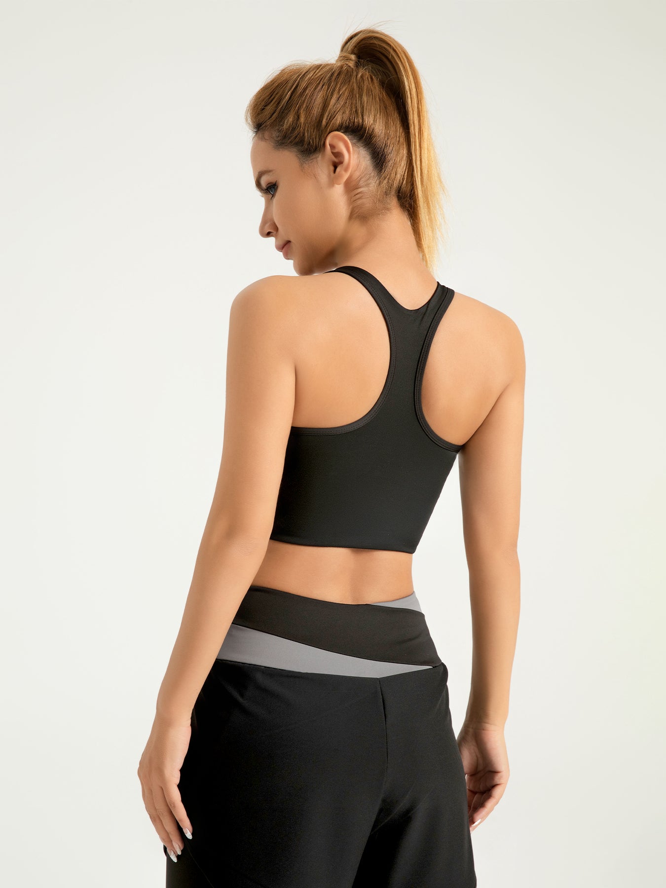 Ultra-Light Color-Block Yoga Bra | High Support Fitness Tank EUNFEW