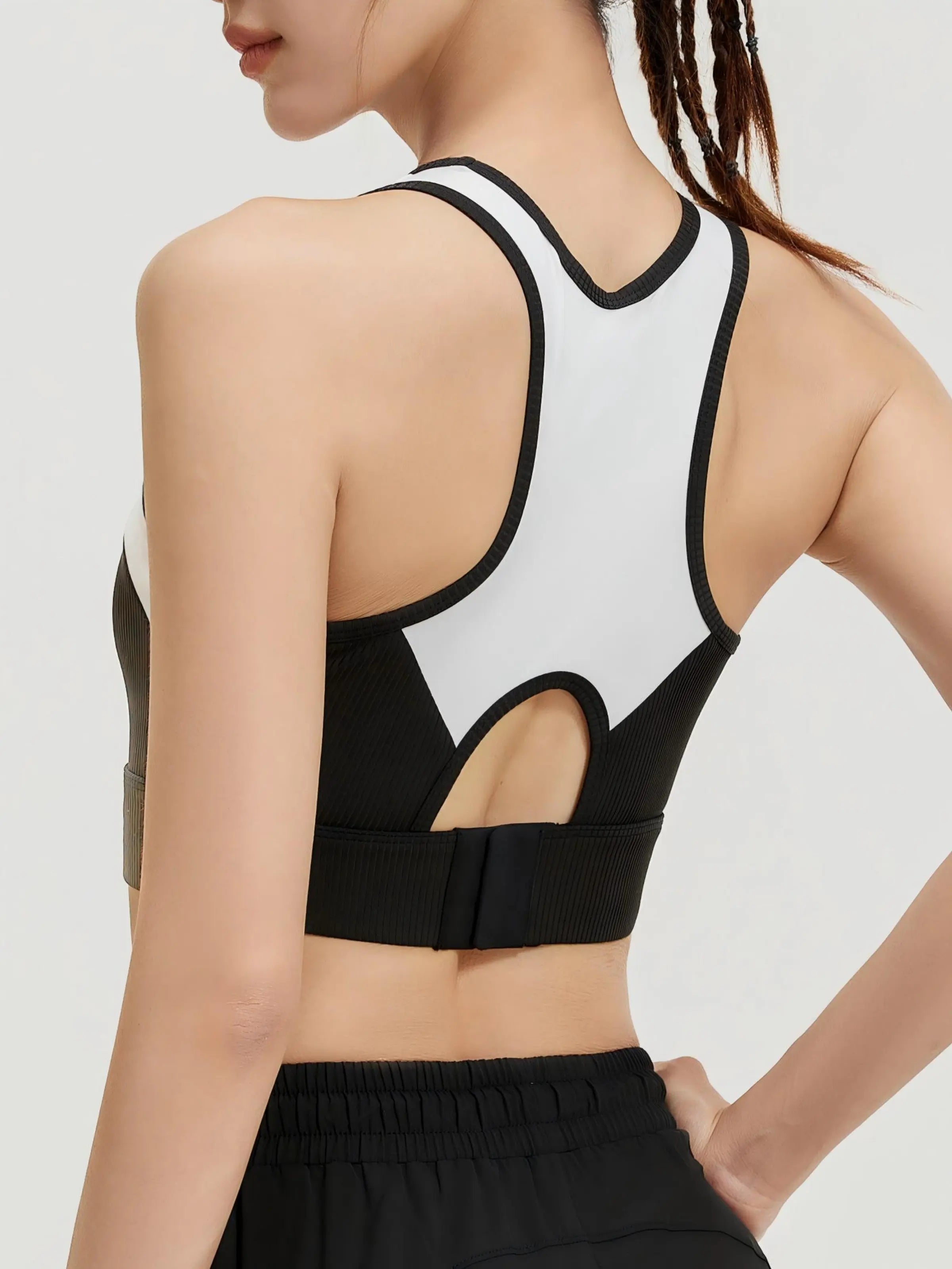 Eunfew Breathable Yoga Tank Top Fixed Cup Sports Bra EUNFEW