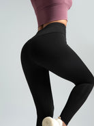 Eunfew Elastic Peach Lift Yoga Leggings EUNFEW