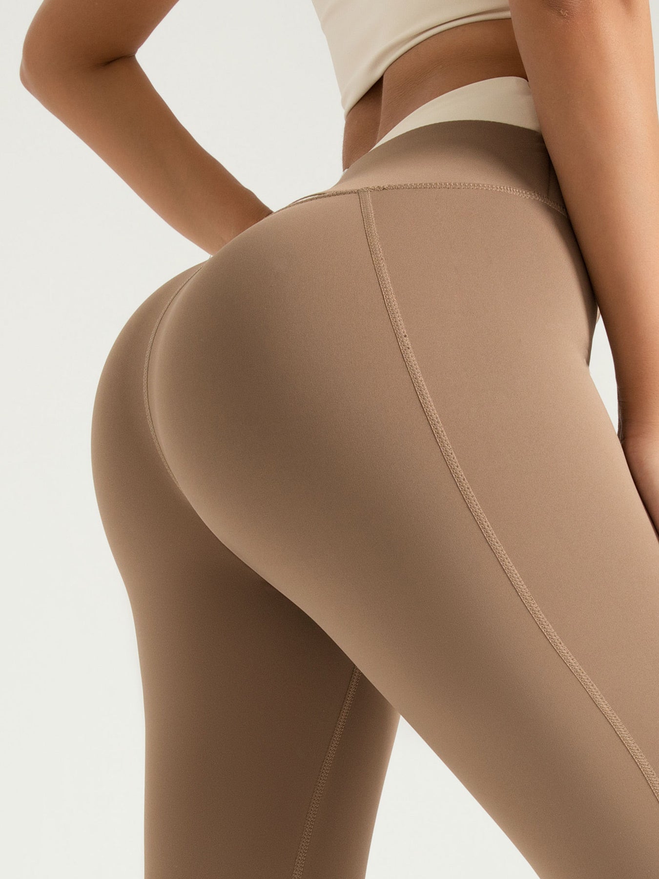 Eunfew High-Waisted Naked-Feel Elastic Yoga Pants EUNFEW