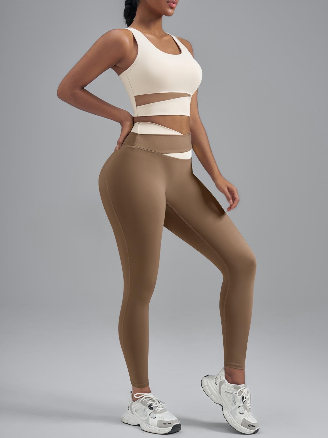 Eunfew High-Waisted Naked-Feel Elastic Yoga Pants EUNFEW