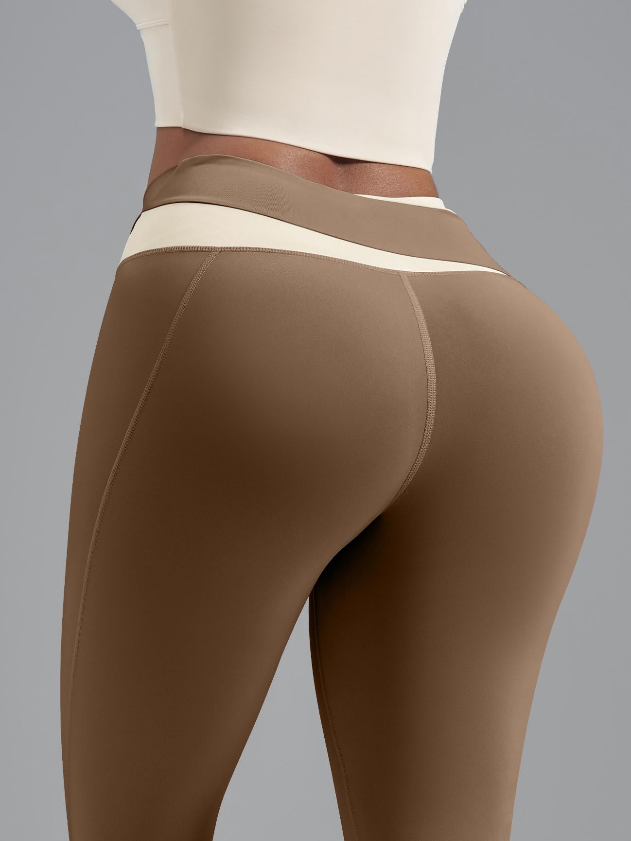 Eunfew High-Waisted Naked-Feel Elastic Yoga Pants EUNFEW