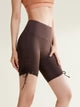 Eunfew Ruched High-Waist Yoga Biker Shorts