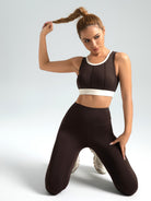 Eunfew Elastic Peach Lift Yoga Leggings EUNFEW