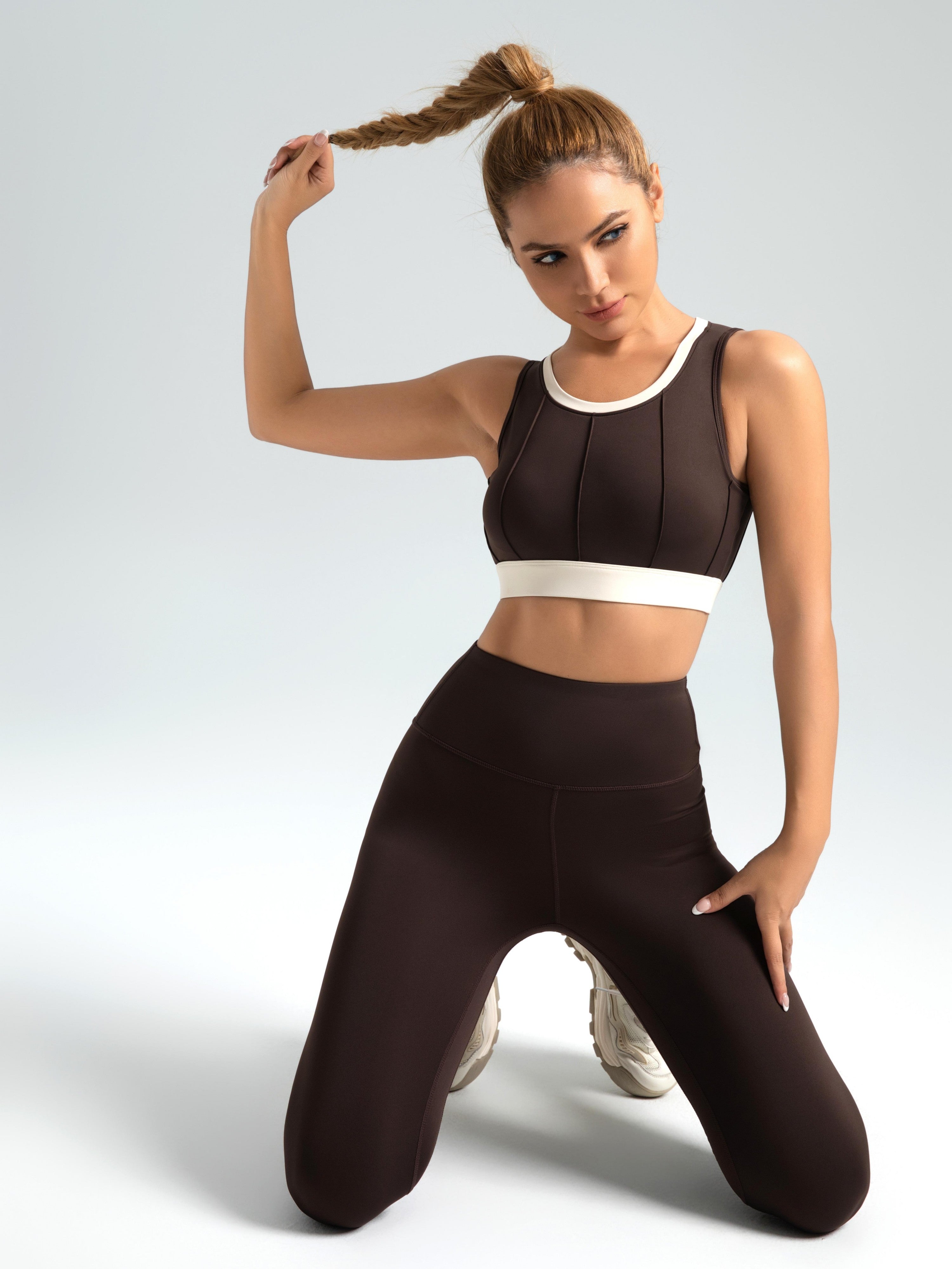 Eunfew Elastic Peach Lift Yoga Leggings EUNFEW