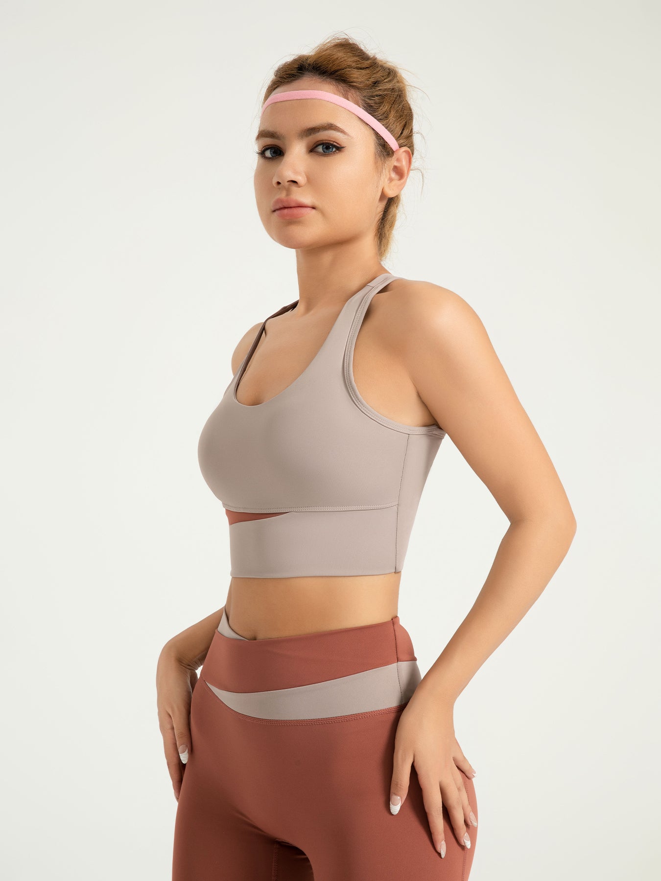 Ultra-Light Color-Block Yoga Bra | High Support Fitness Tank EUNFEW