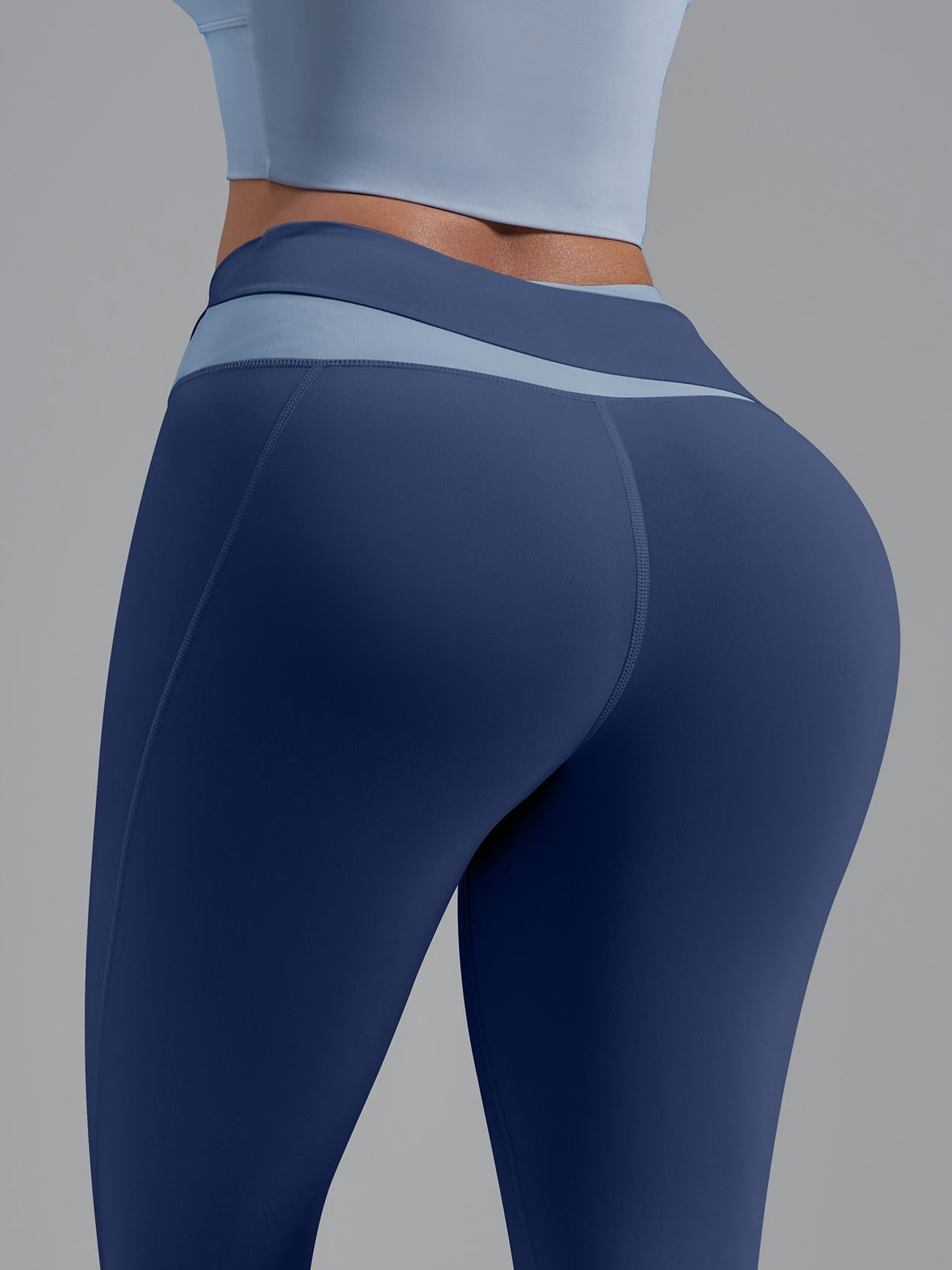 Eunfew High-Waisted Naked-Feel Elastic Yoga Pants EUNFEW